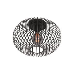 Stropní svítidlo Aglio, Ø 40 cm, černá barva, kov