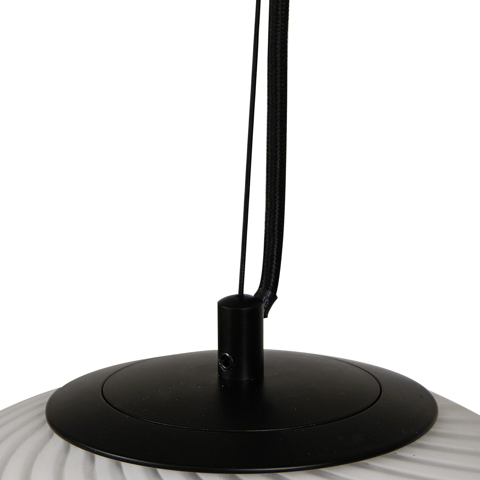 Lampada a sospensione Lucande Kestralia, bianco, vetro, Ø 36,8 cm, E27