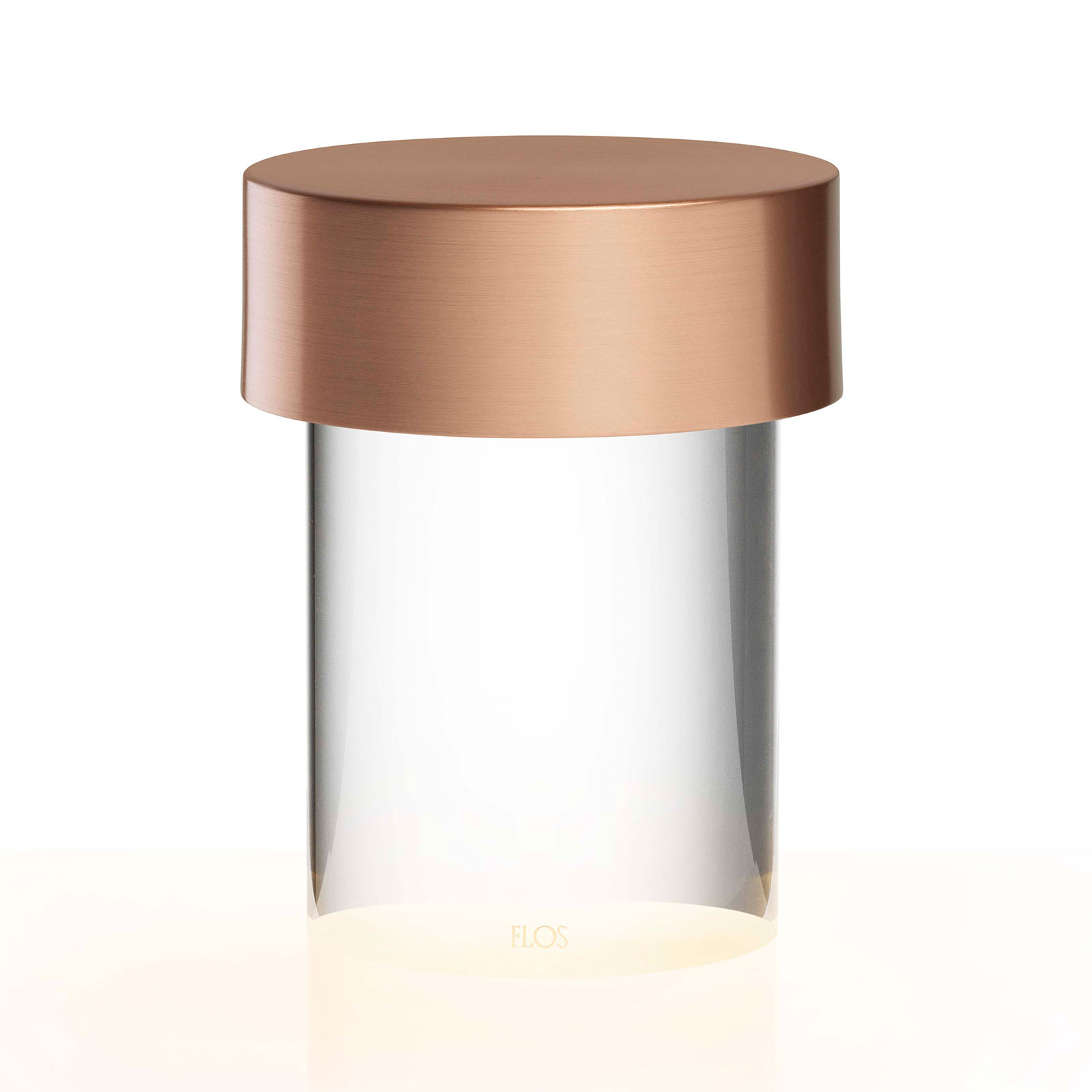 FLOS LED-Akkutischleuchte Last Order, glatt, Glas, IP20
