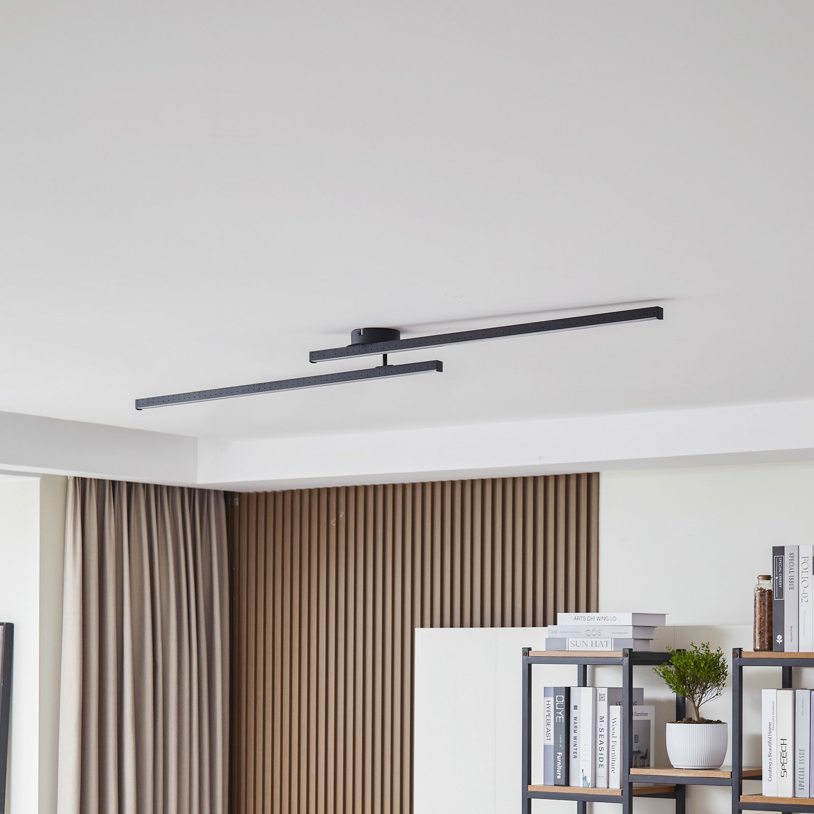 Aurendor LED Ceiling Lamp L135 Black - Lindby