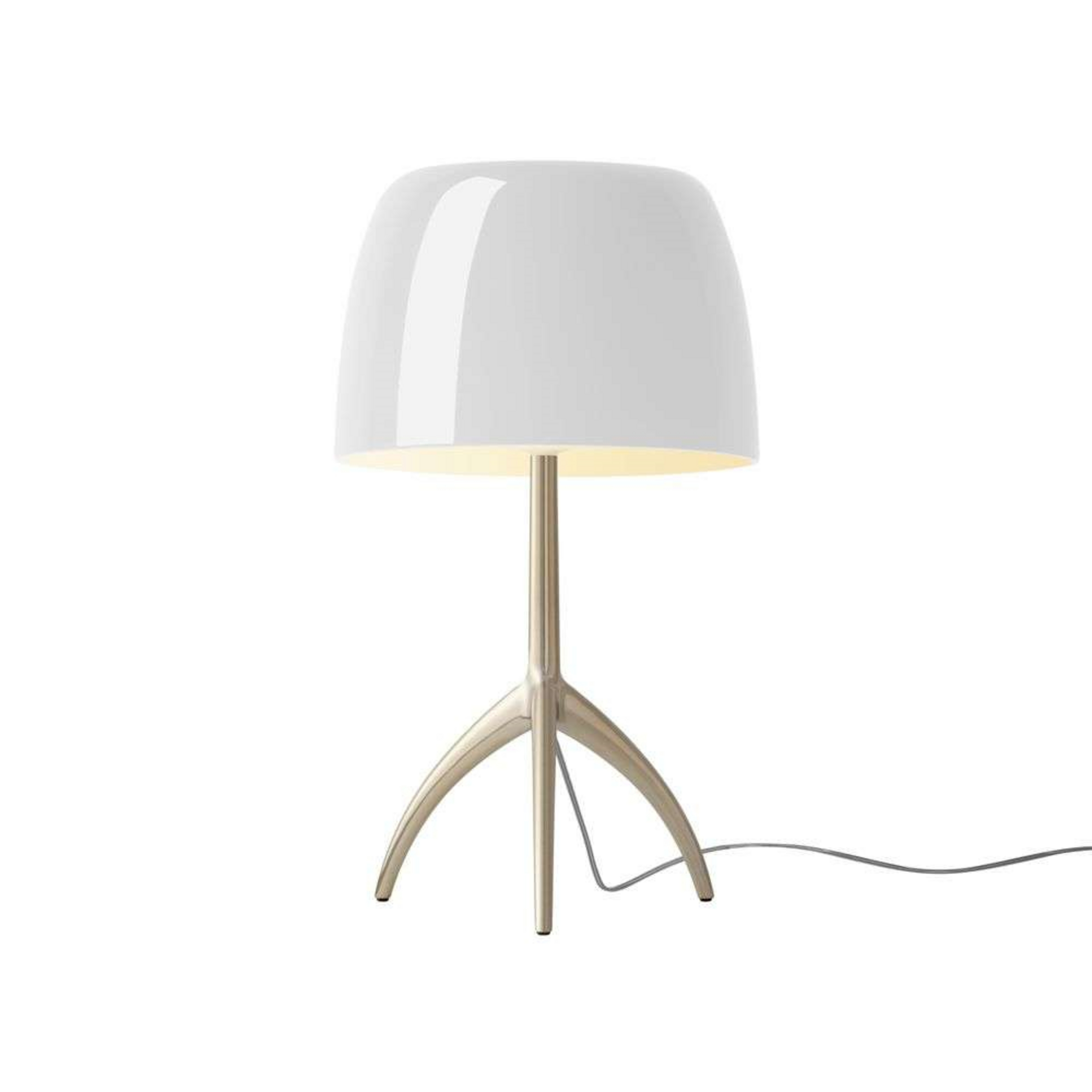 Lumiere Grande table lamp, gold/white, 45 cm - Foscarini
