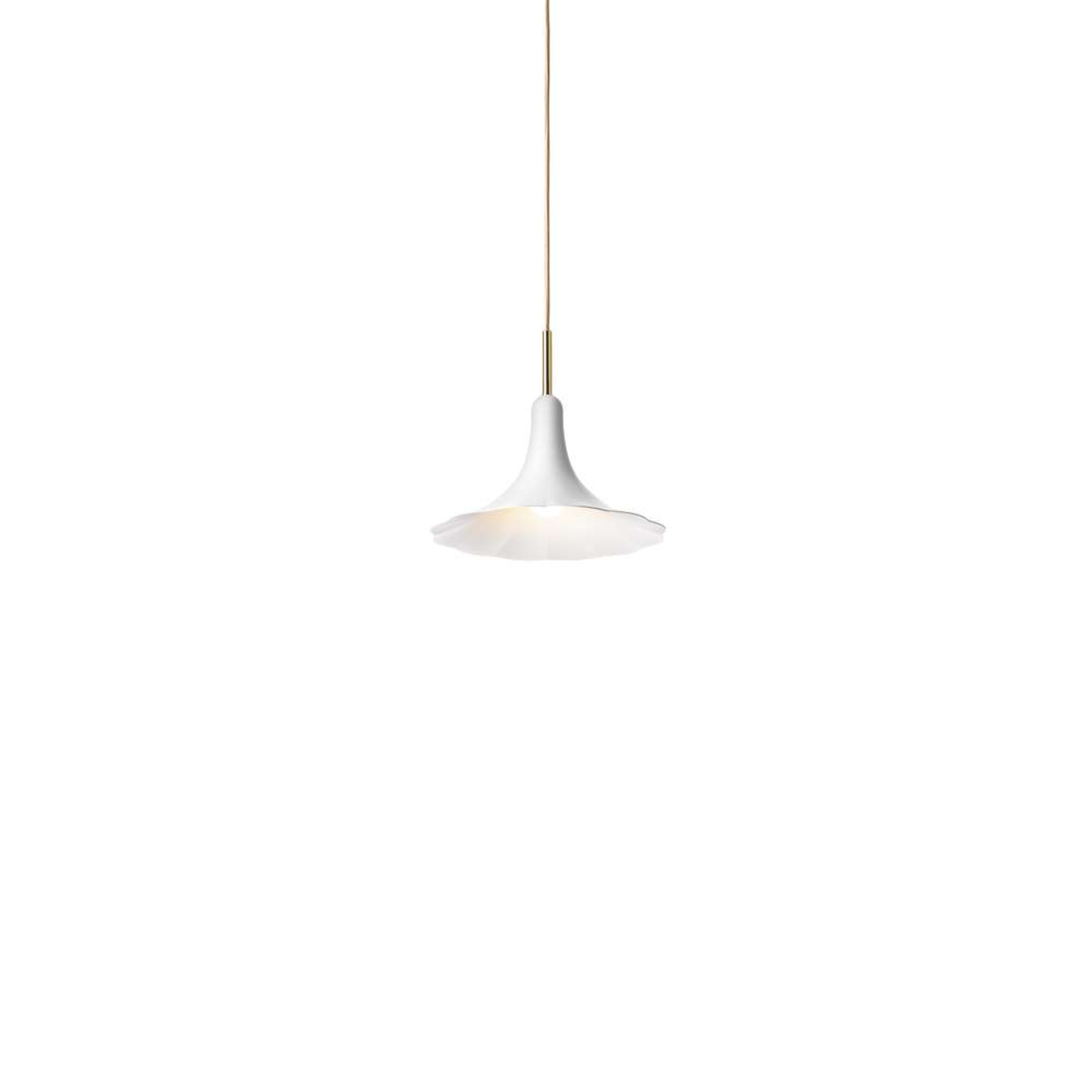 Petalii 1 Lustră Pendul Small White/Polished Brass - Nuura