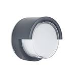 Forlight LED-væglampe Creu, Ø 17 cm, sort, plast