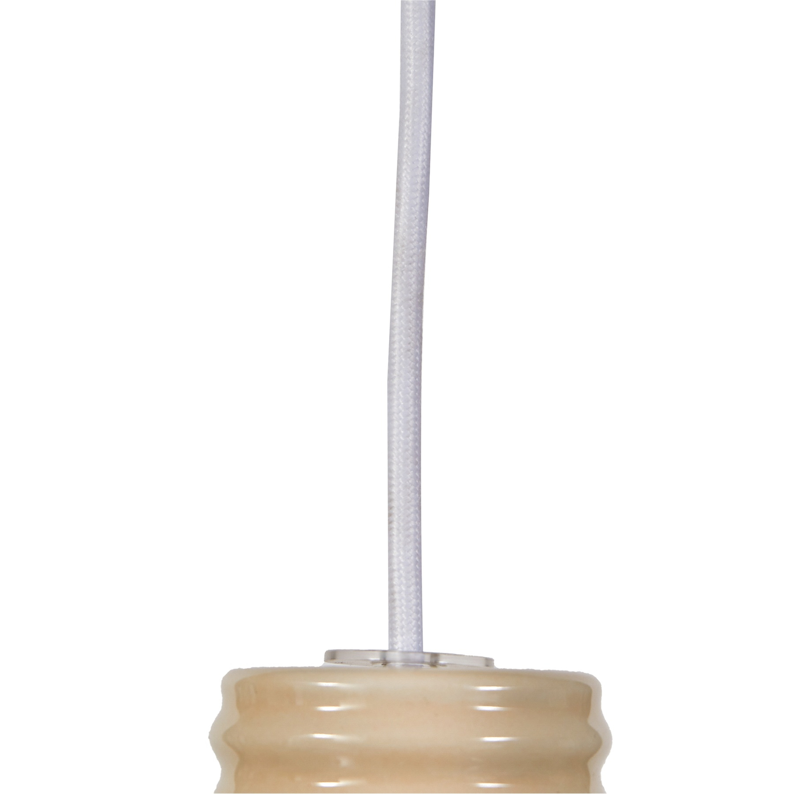 Lucande suspension Florine, beige/opale, céramique, verre