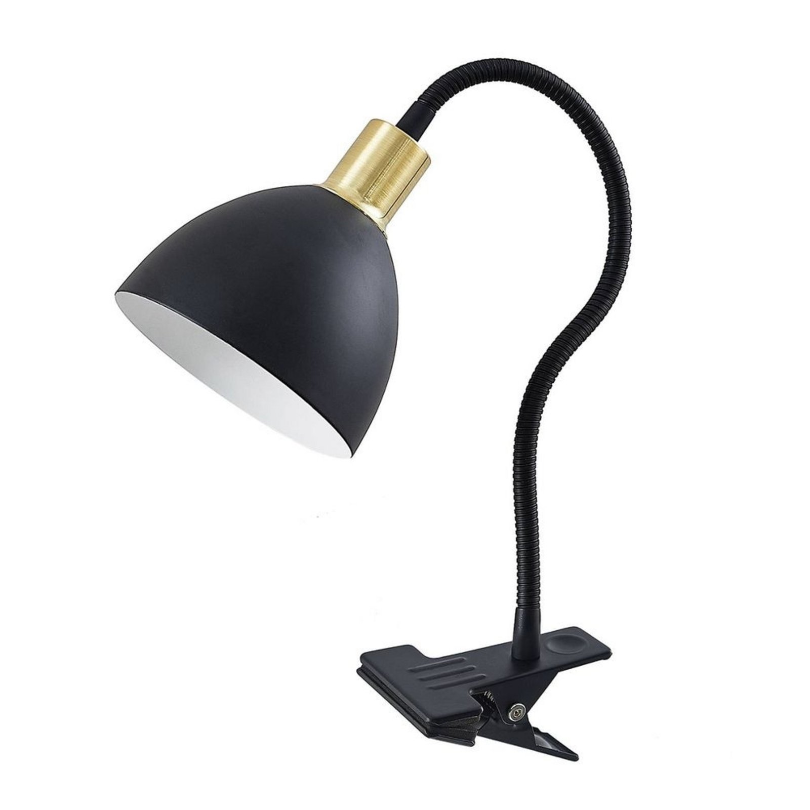 Genora Lampă cu Clips Black - Lindby