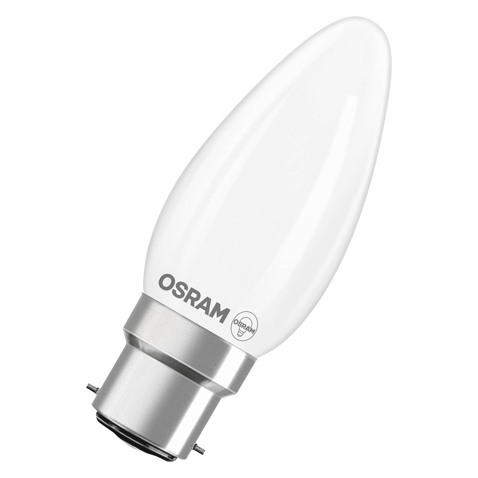 OSRAM LED-Leuchtmittel Kerze, B22d, 1,8 W, matt, 2.700 K günstig online kaufen