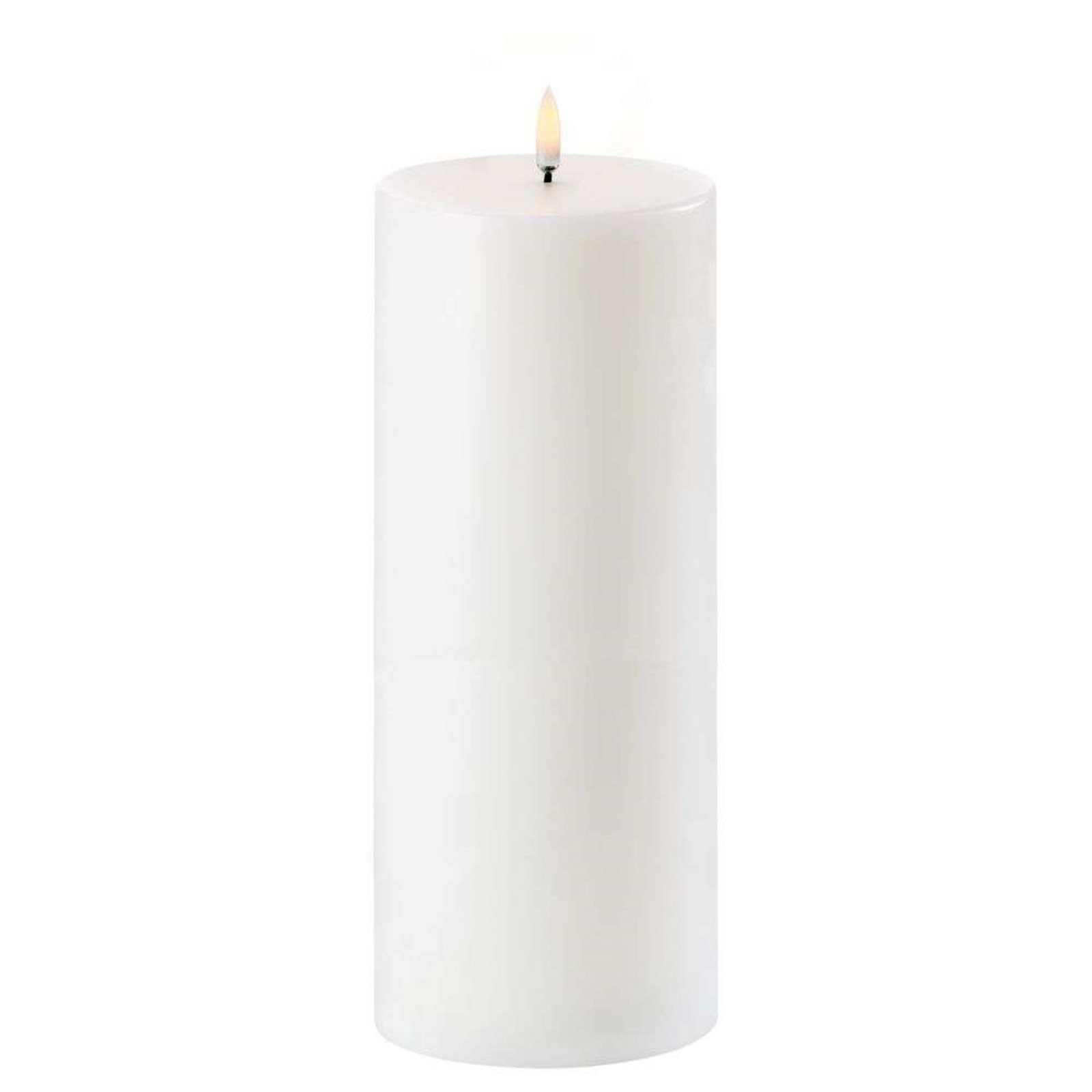 Pillar Candle LED Nordic White 10,1 x 25 cm - Uyuni Lighting