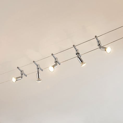 Kabelsysteem Rope met LED spots, 5-lamps