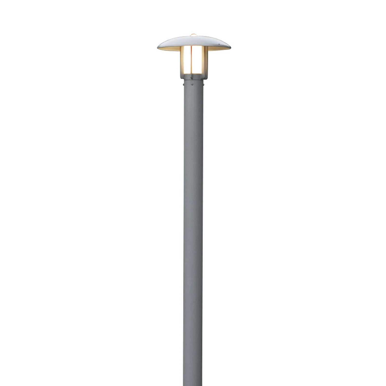 Lampadaire d'extérieur Heimdal, hauteur 200 cm, gris