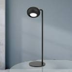 Kerby LED table lamp, black, height 40 cm, steel/aluminium