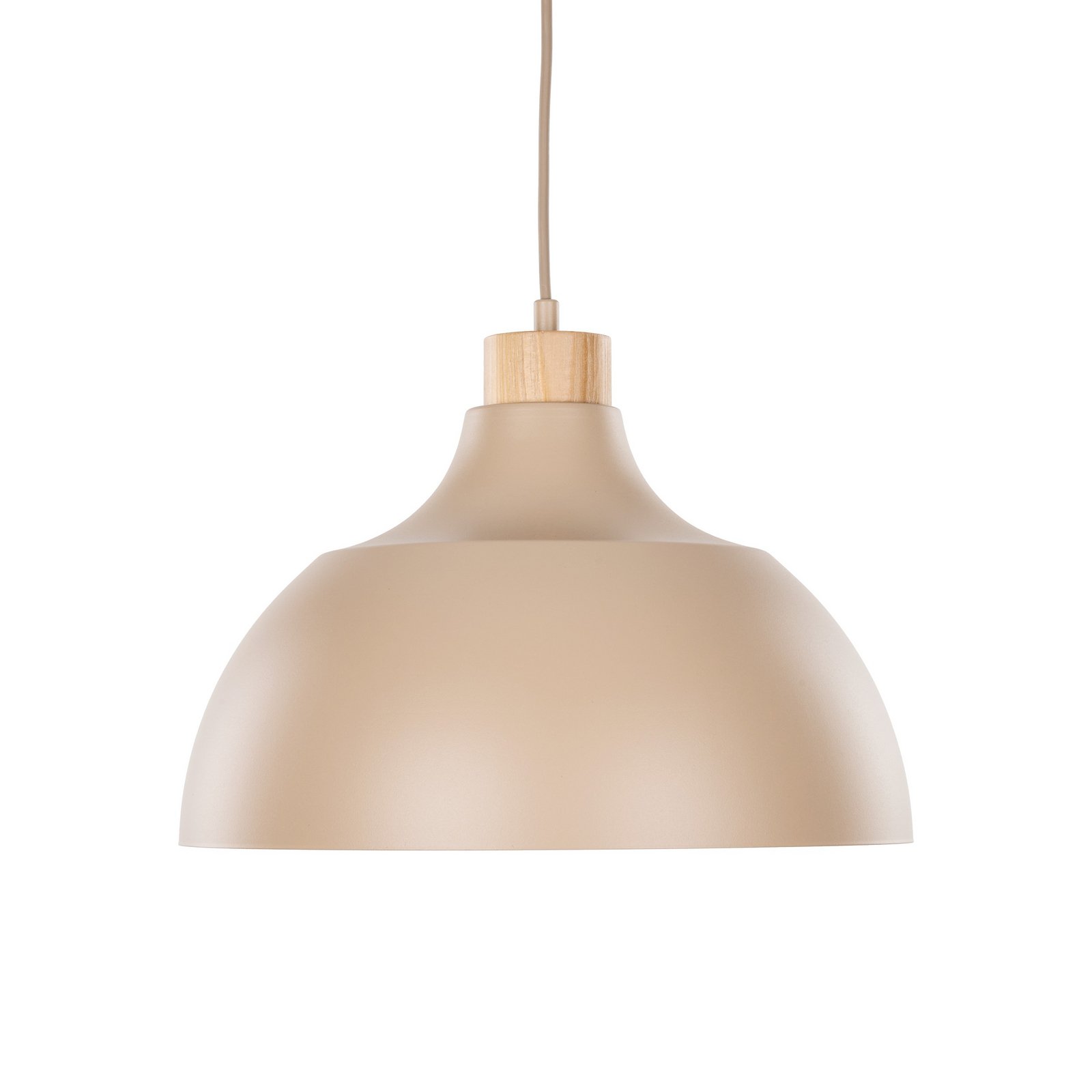 Cap pakabinamas šviestuvas, smėlio spalvos, metalas, Ø 34 cm, E27