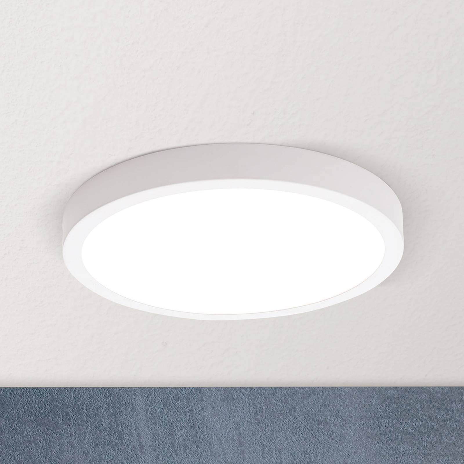 Vika LED ceiling light, round, white, Ø 23 cm