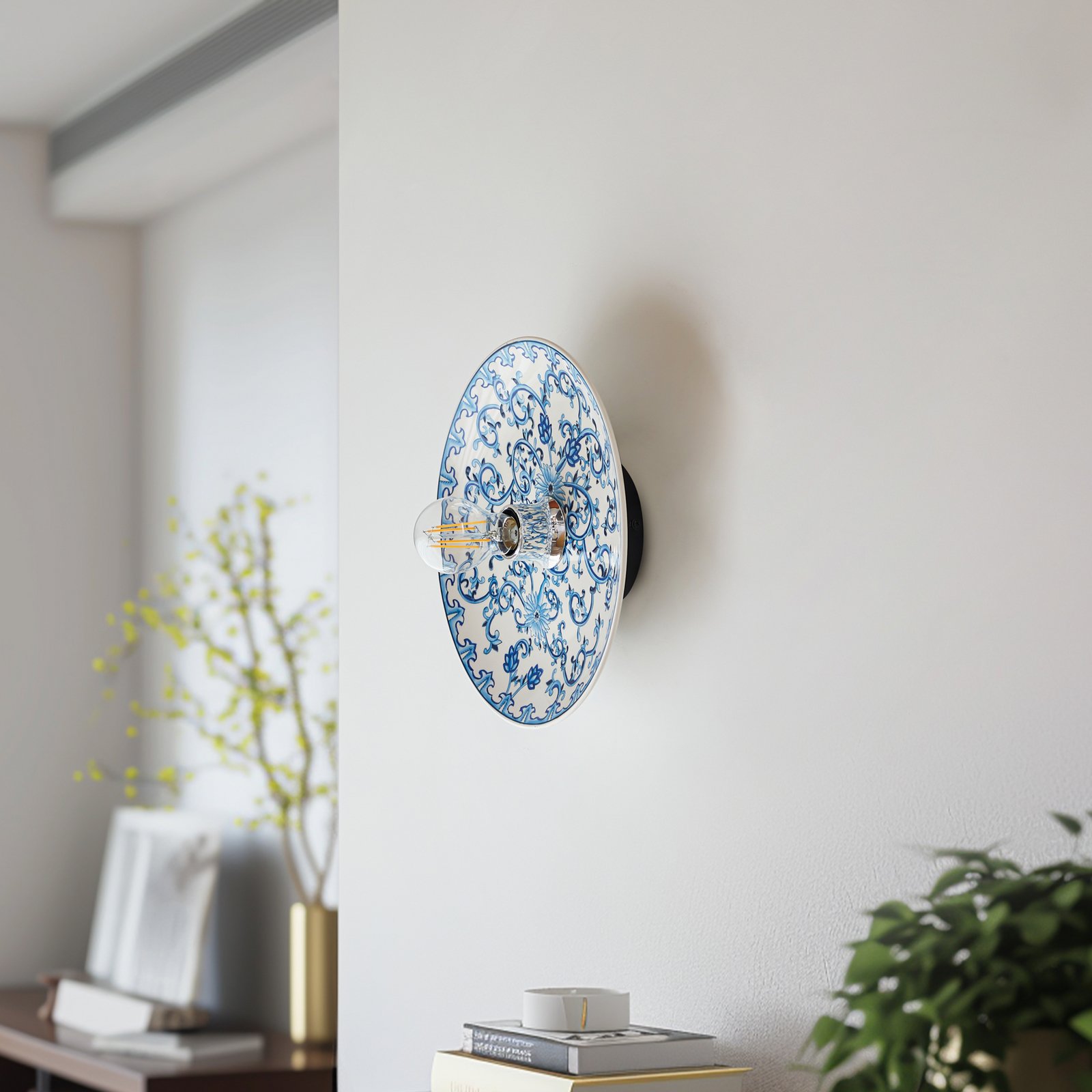 Faelira Applique Murale Bleu/Blanc - Lucande