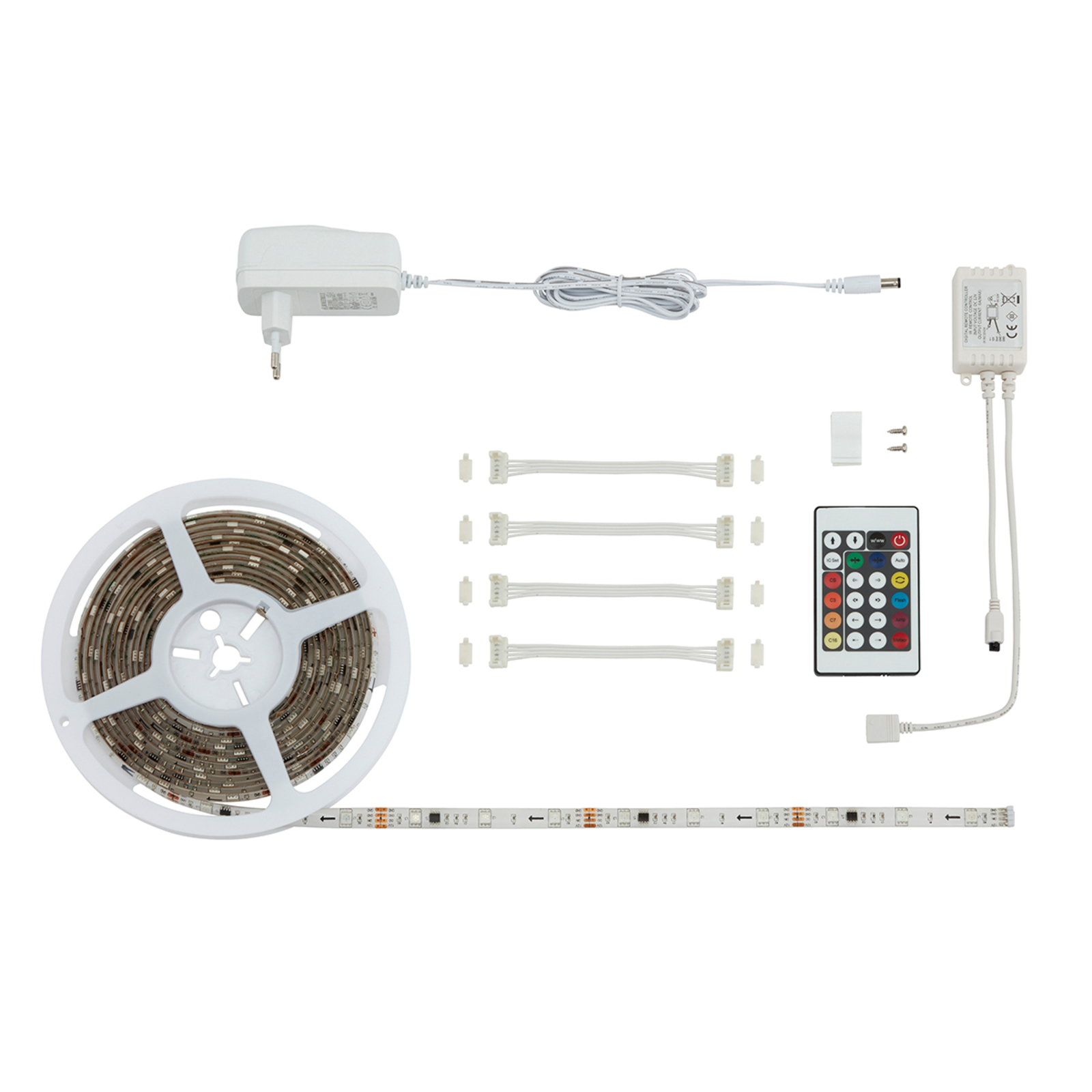 With 164 light functions - 500 cm Mo RGB LED strip