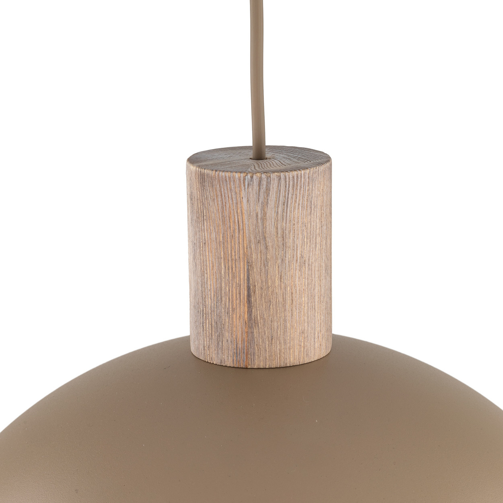 Lampada a sospensione Oslo, color sabbia, metallo, Ø 34 cm, E27