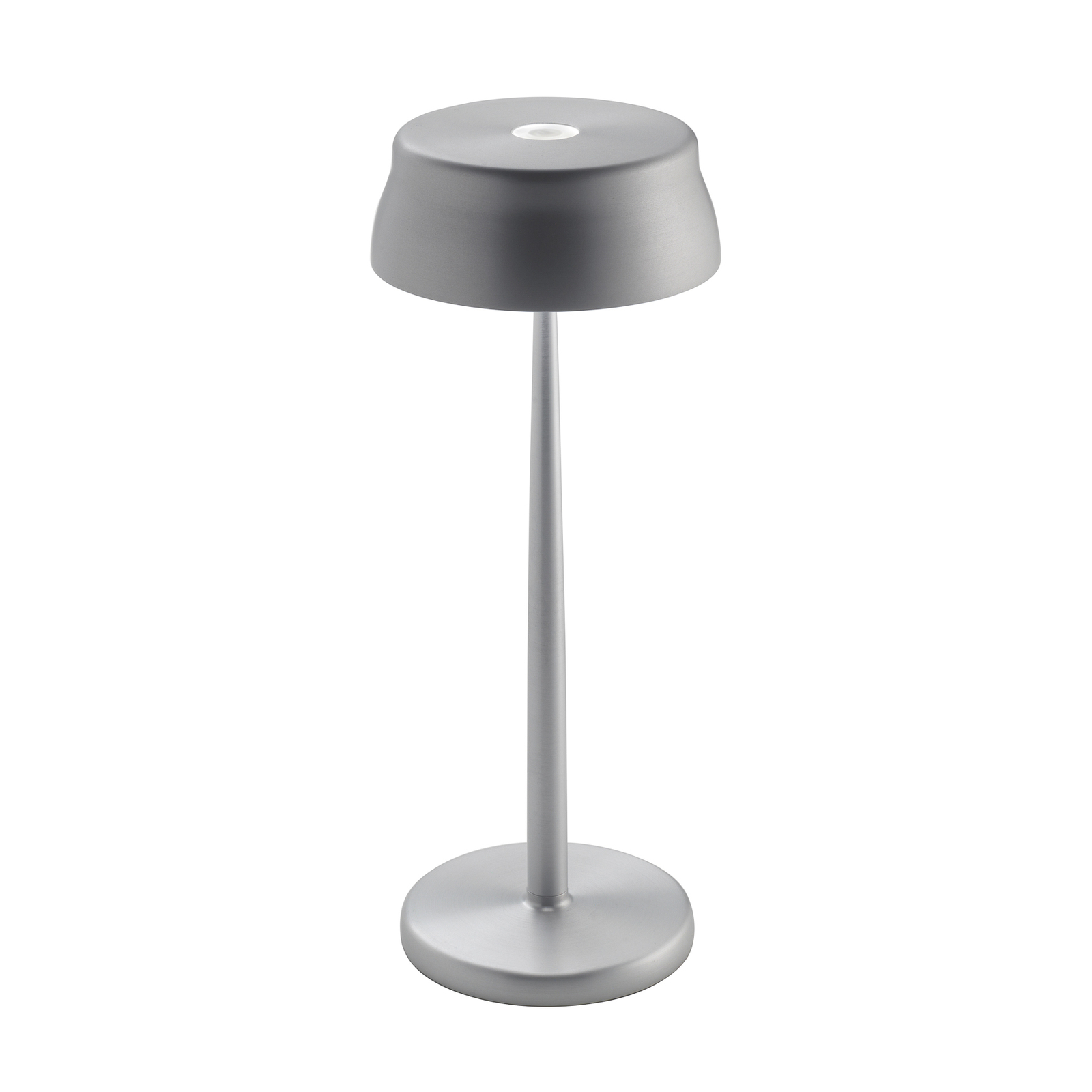 Zafferano LED dobíjecí stolní lampa Sister Light, hliníková barva, CCT