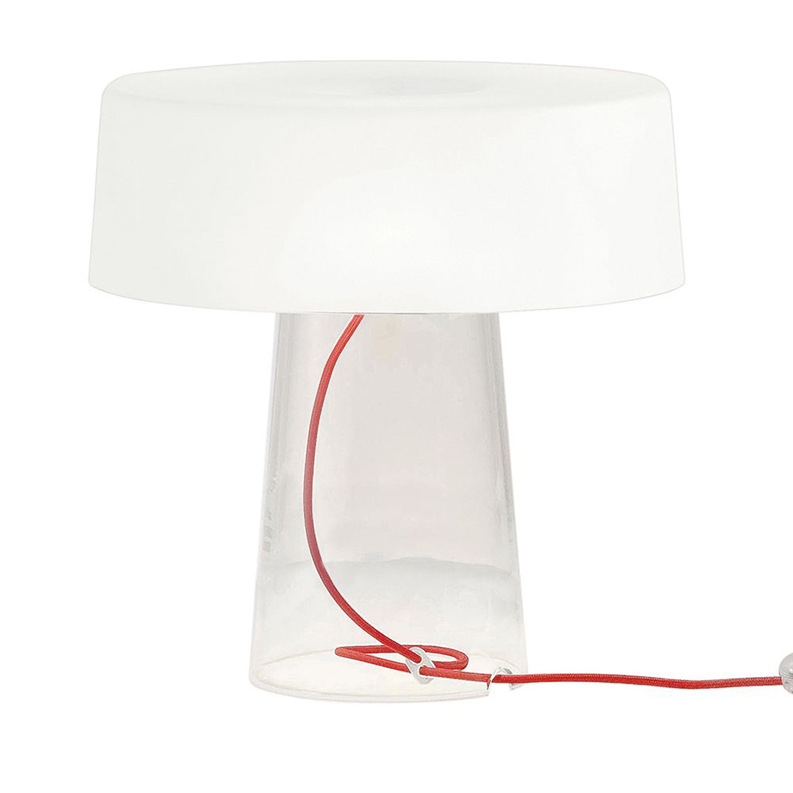 Prandina Glam lampă masă 36cm abajur alb