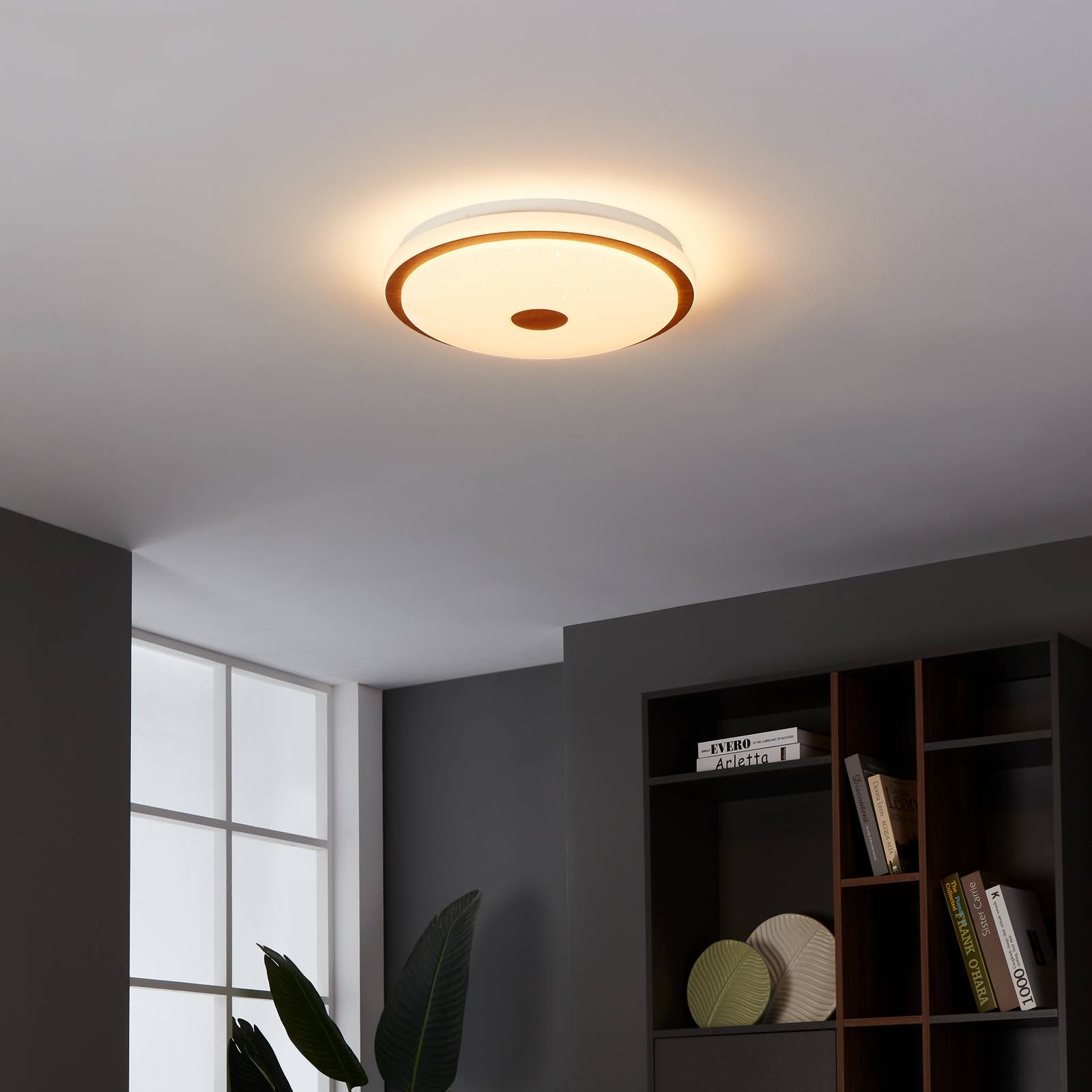 LED-Deckenlampe Lanciano 1 mit Fernbedienung Ø38cm günstig online kaufen