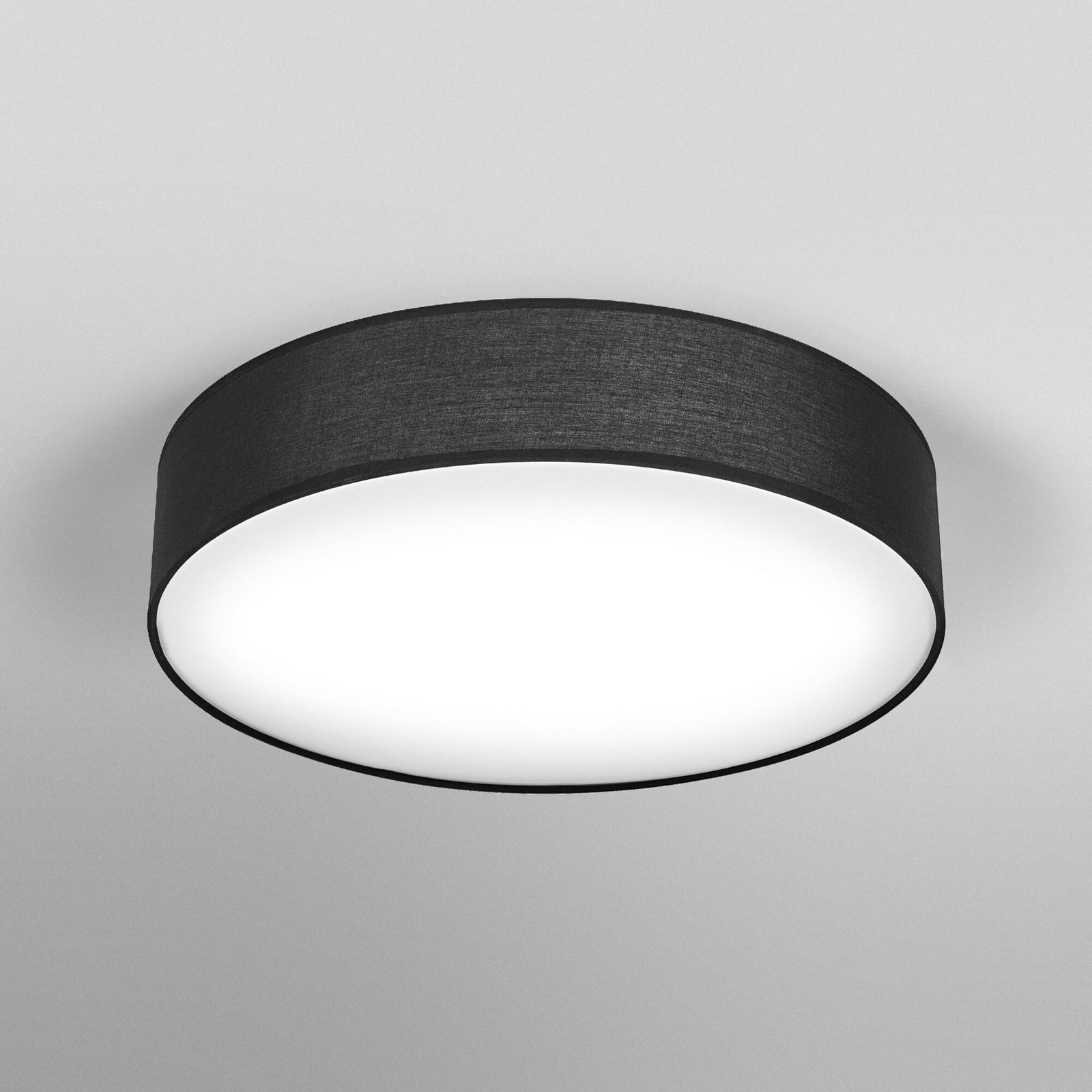 OSRAM Deckenleuchte ORBIS PARIS, schwarz, Ø 40 cm Textil E27
