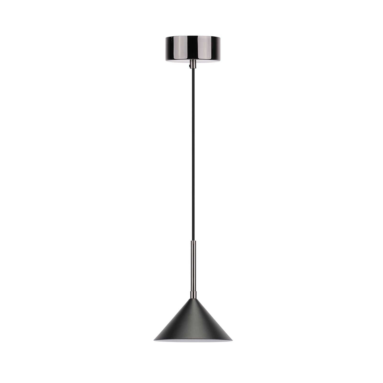 Kuro viseća lampa, Ø17 cm, crna, metal, G9 - Watt & Veke