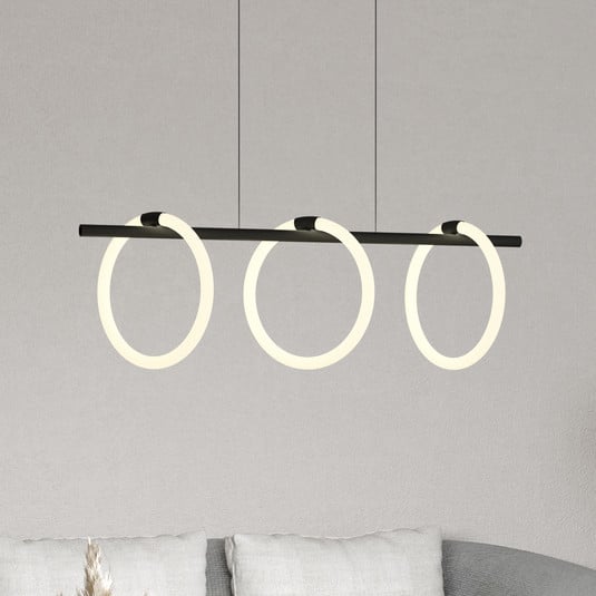 LED-Hängeleuchte Caranacoa, dreiflammig