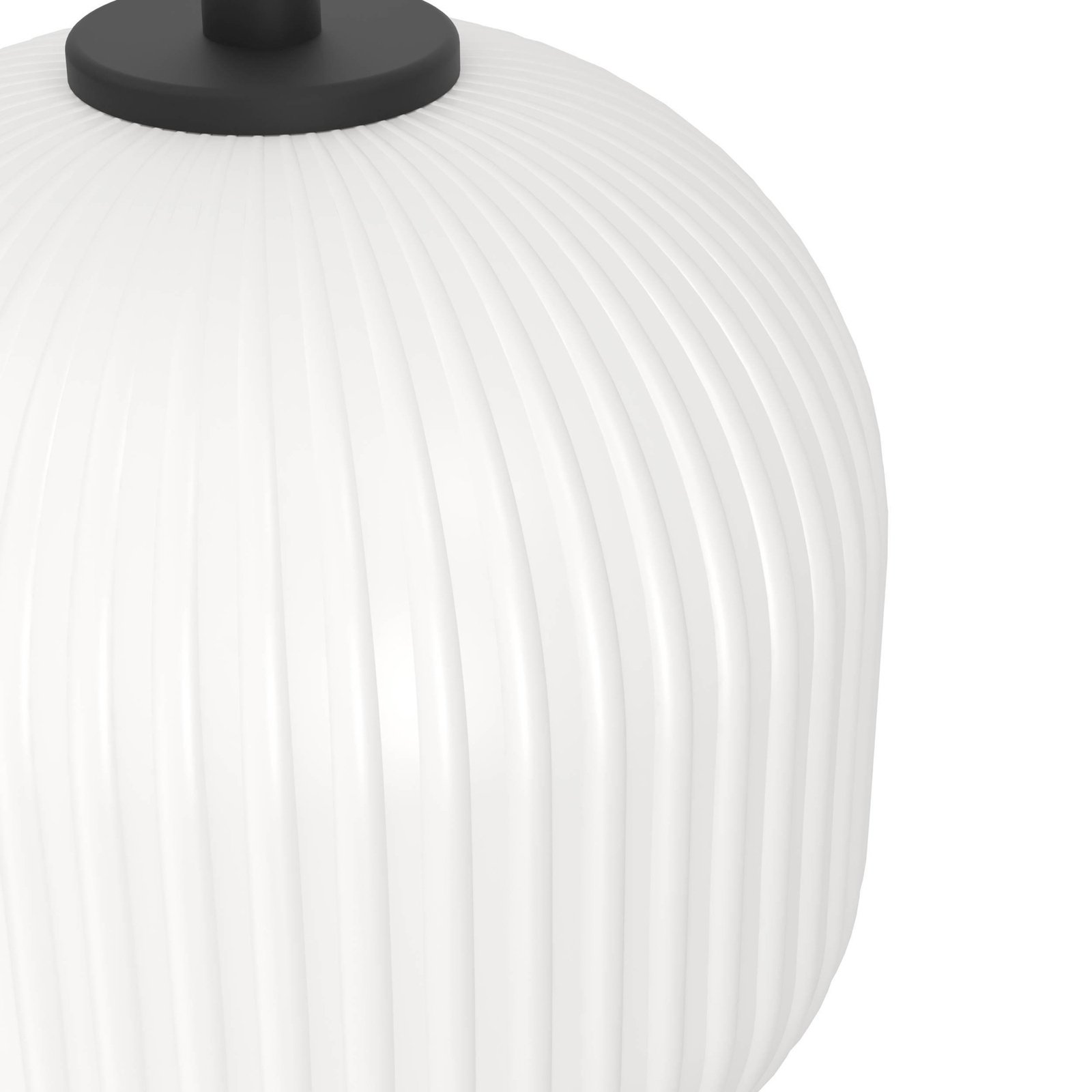 Viseća svjetiljka Mantunalle, Ø 20 cm, crno/bijela, staklo