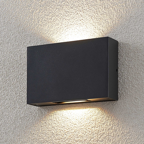 LED-Außenwandleuchte Isalie in Dunkelgrau