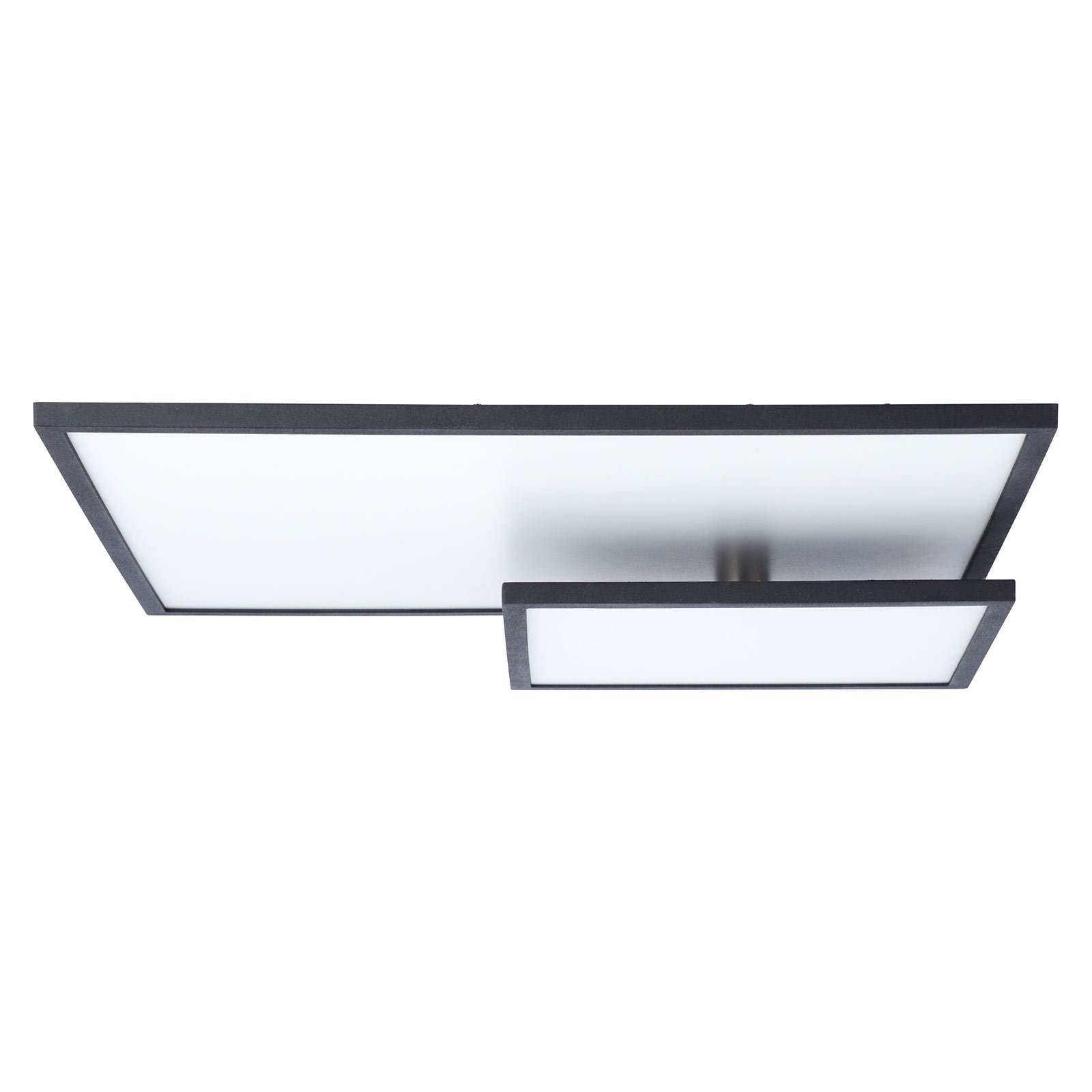 Plafonnier LED Bility, rectangulaire, cadre noir