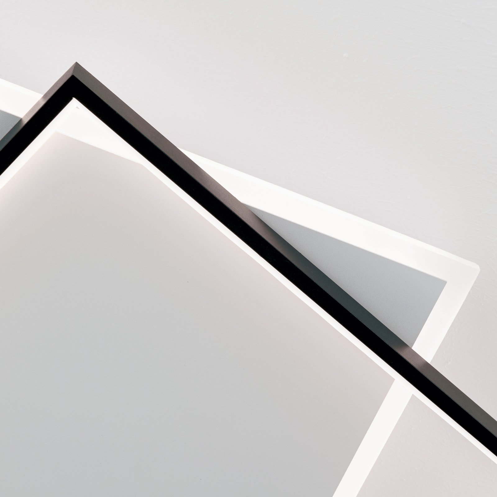 Emanuel LED φωτιστικό οροφής, λευκό/μαύρο