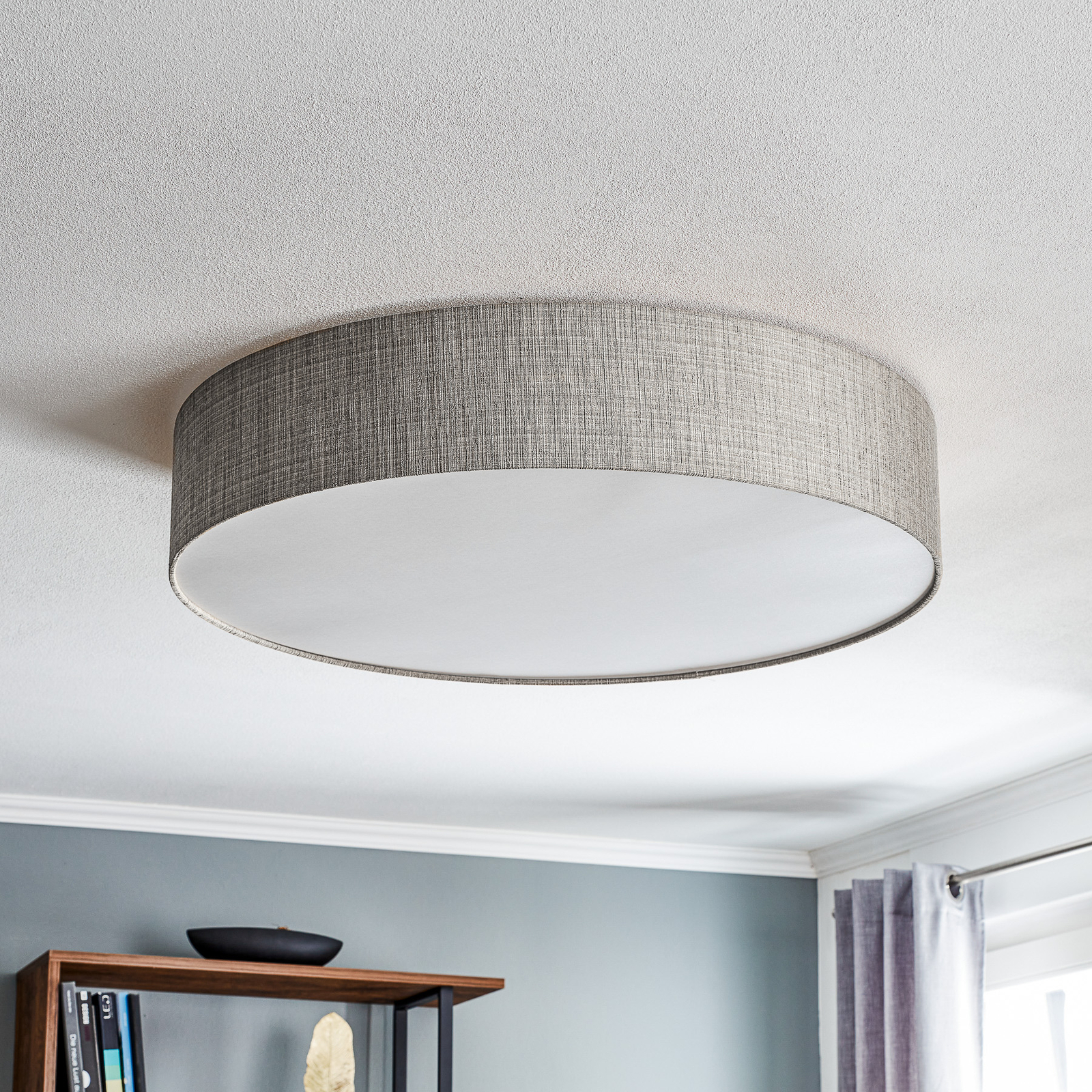 Turda ceiling light, Ø 78 cm, grey