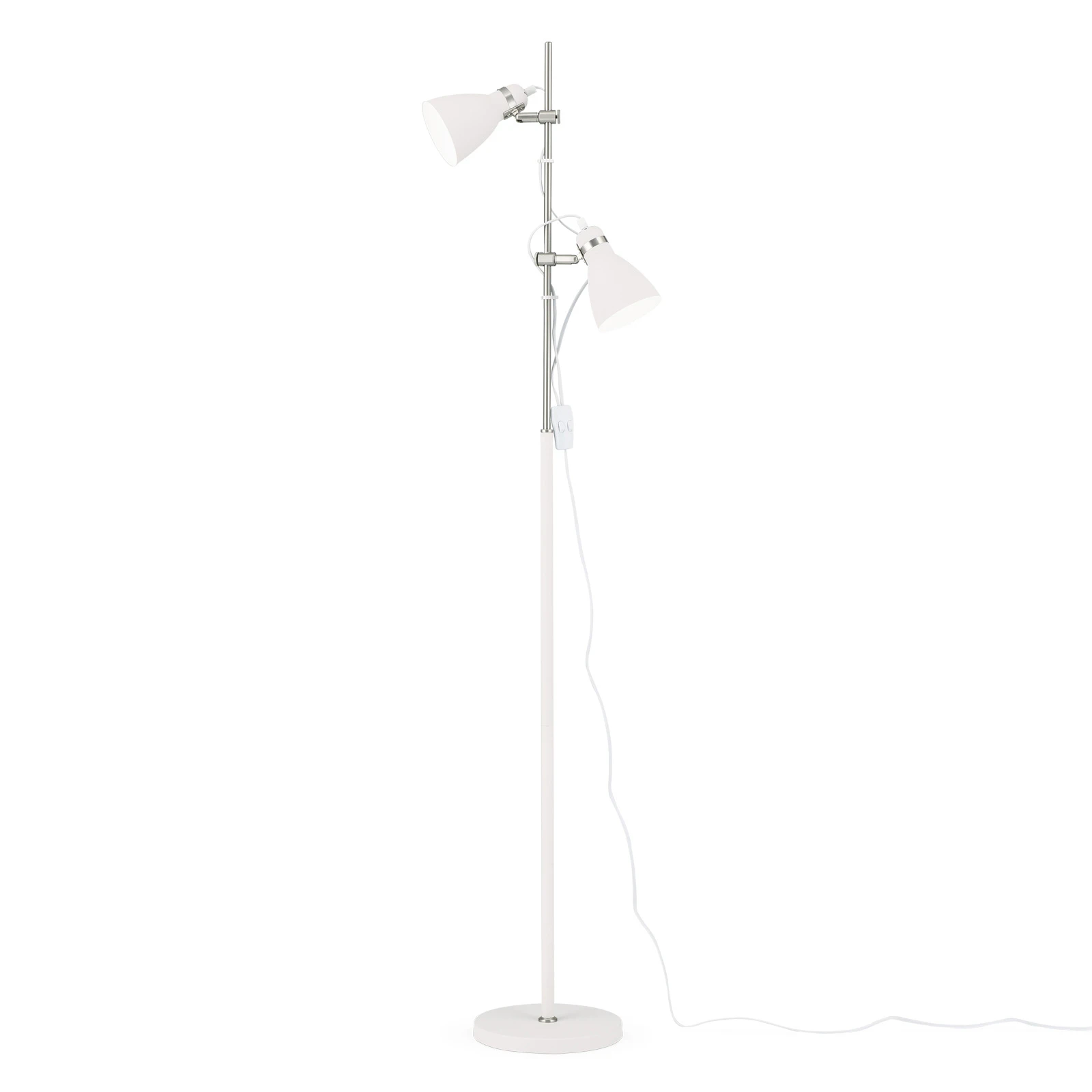 Podna školska lampa sa dva spota, bijela