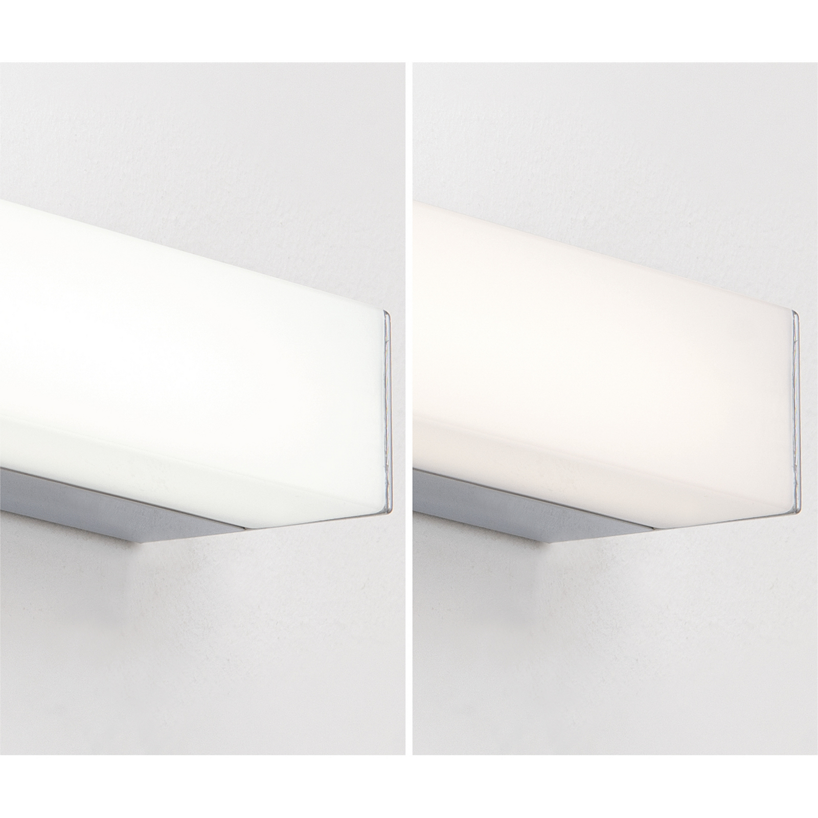 LED mirror light Horizon, width 90 cm, chrome, IP44