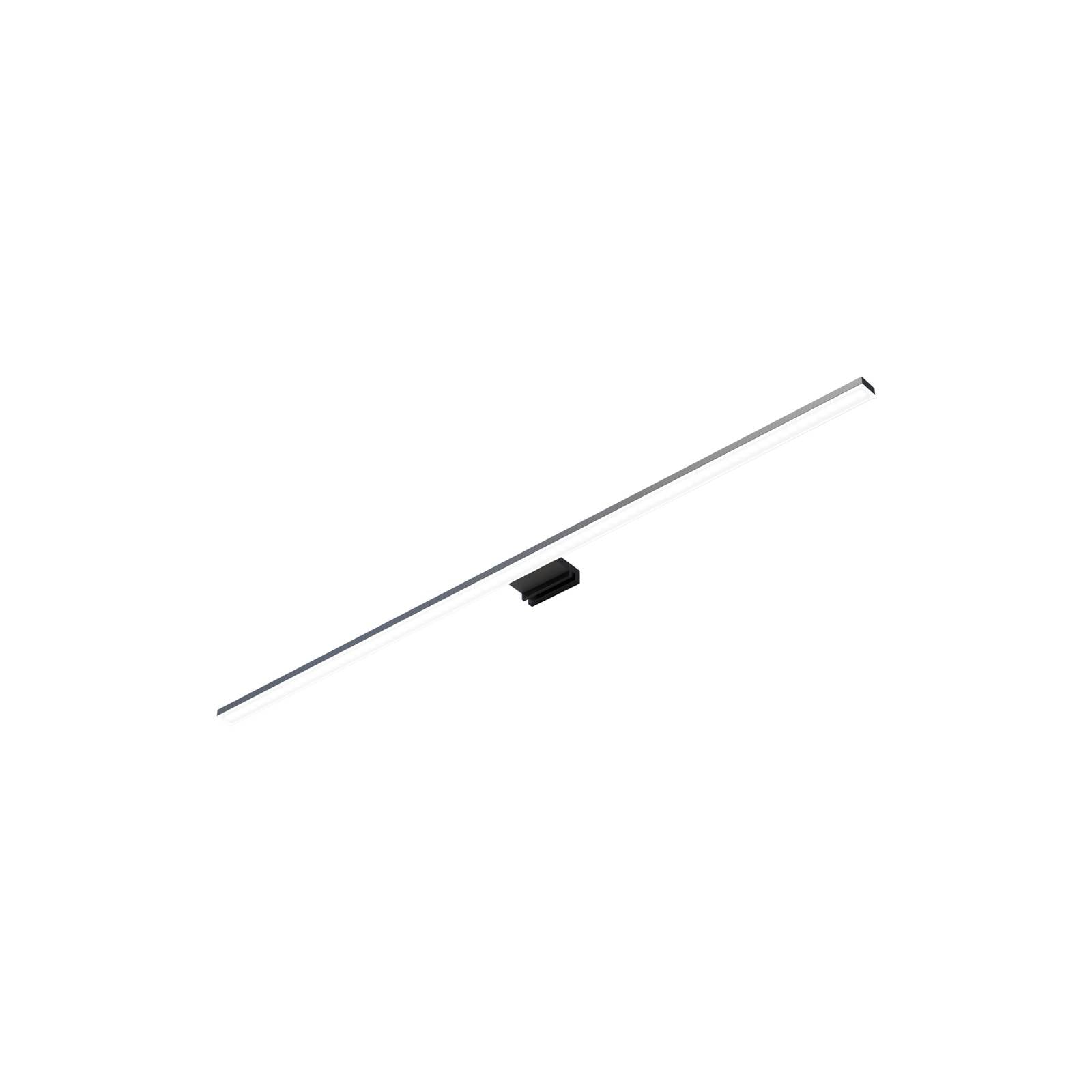 LED-Spiegelleuchte Triga IP44 schwarz 80cm 3000K