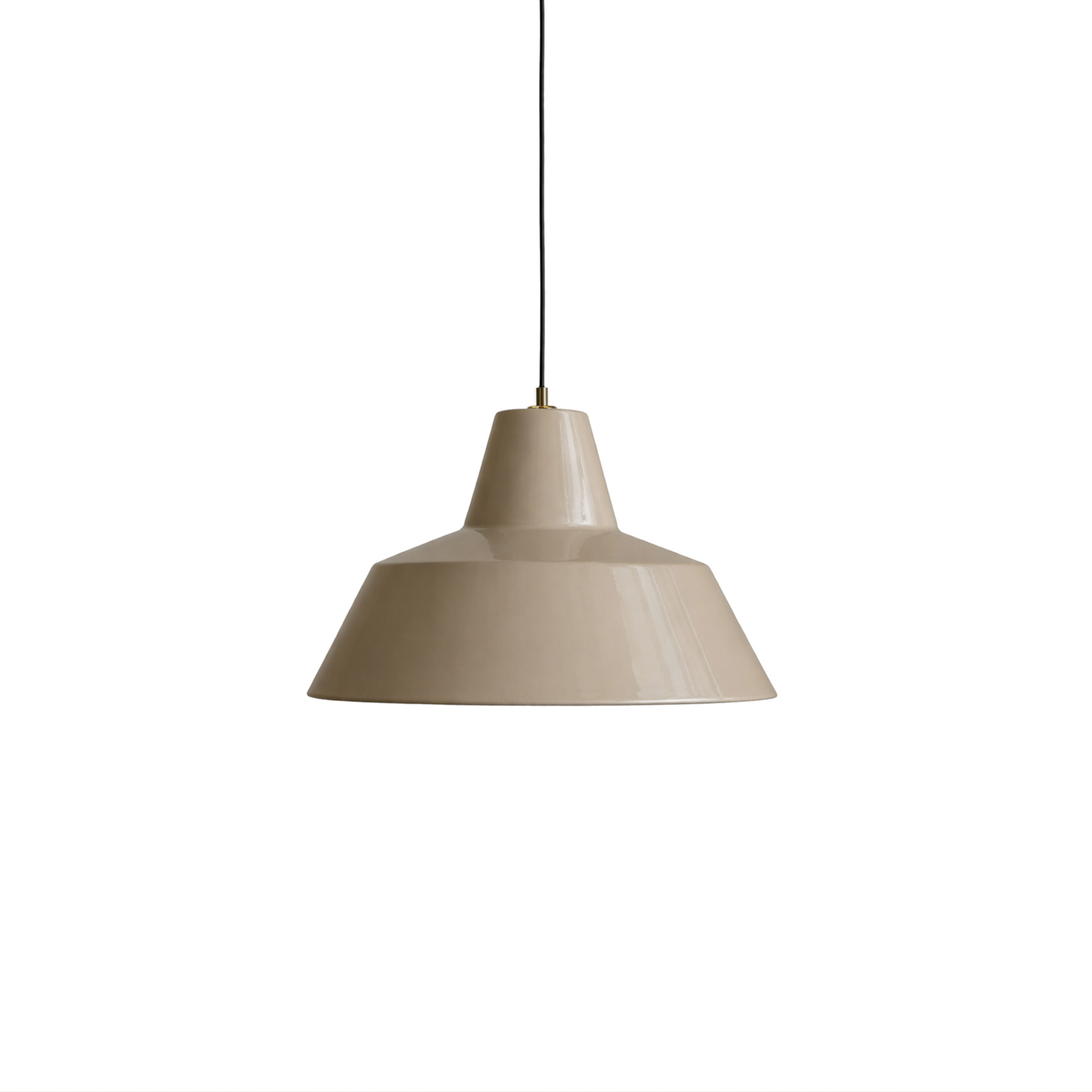 Lampa W4, viseća, bež, aluminij, E27 - Ručno izrađeno