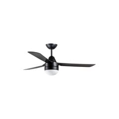 Stropní ventilátor Beacon se světlem Megara černý 122cm tichý