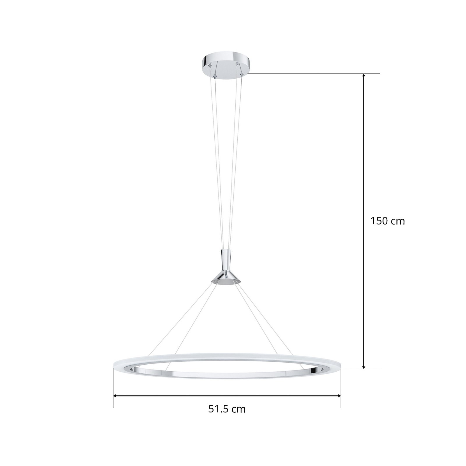 EGLO connect Hornitos-C LED hanging light round