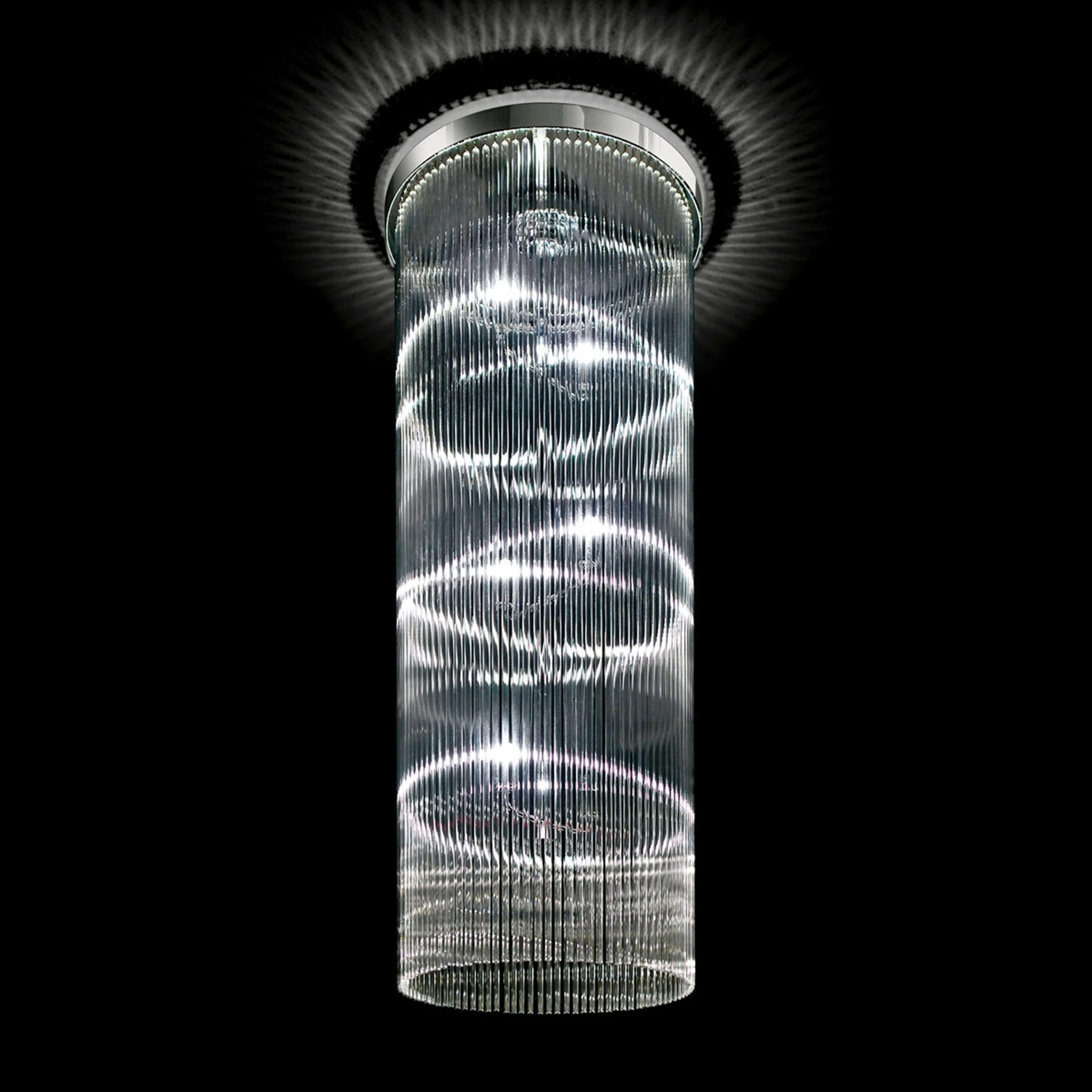 Glass rod hanging light Cannucce