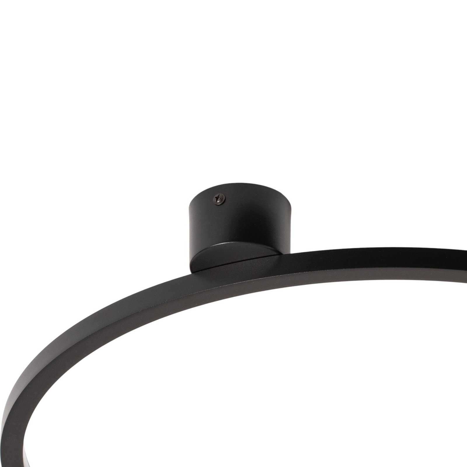 Saturno LED ceiling light, black, Ø 50 cm, metal, 4,000 K