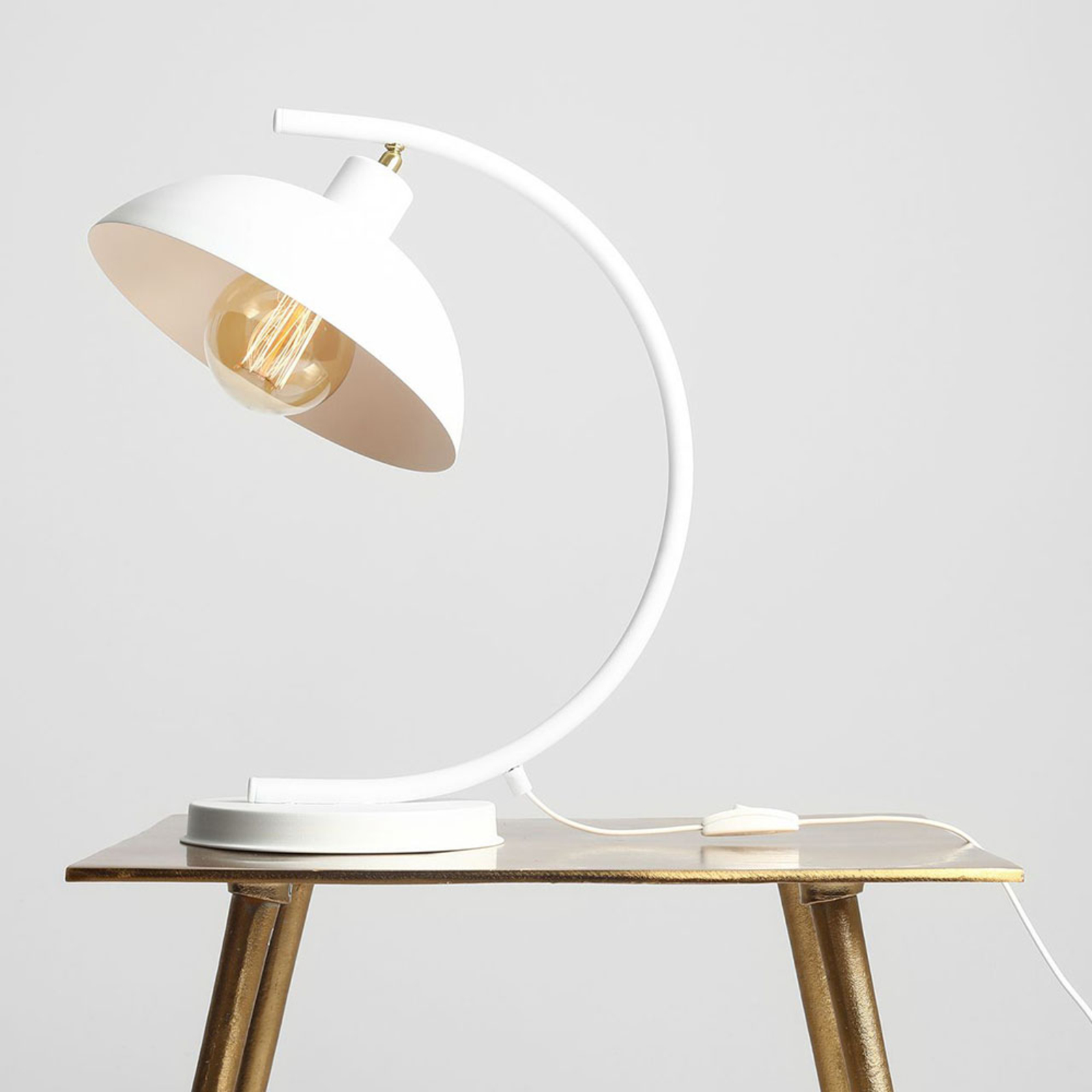 Lampa stołowa 1036, 1-punktowa, biała