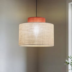 Duo rippvalgusti, Ø 20 cm, roostepruun/looduspruun, džuuti
