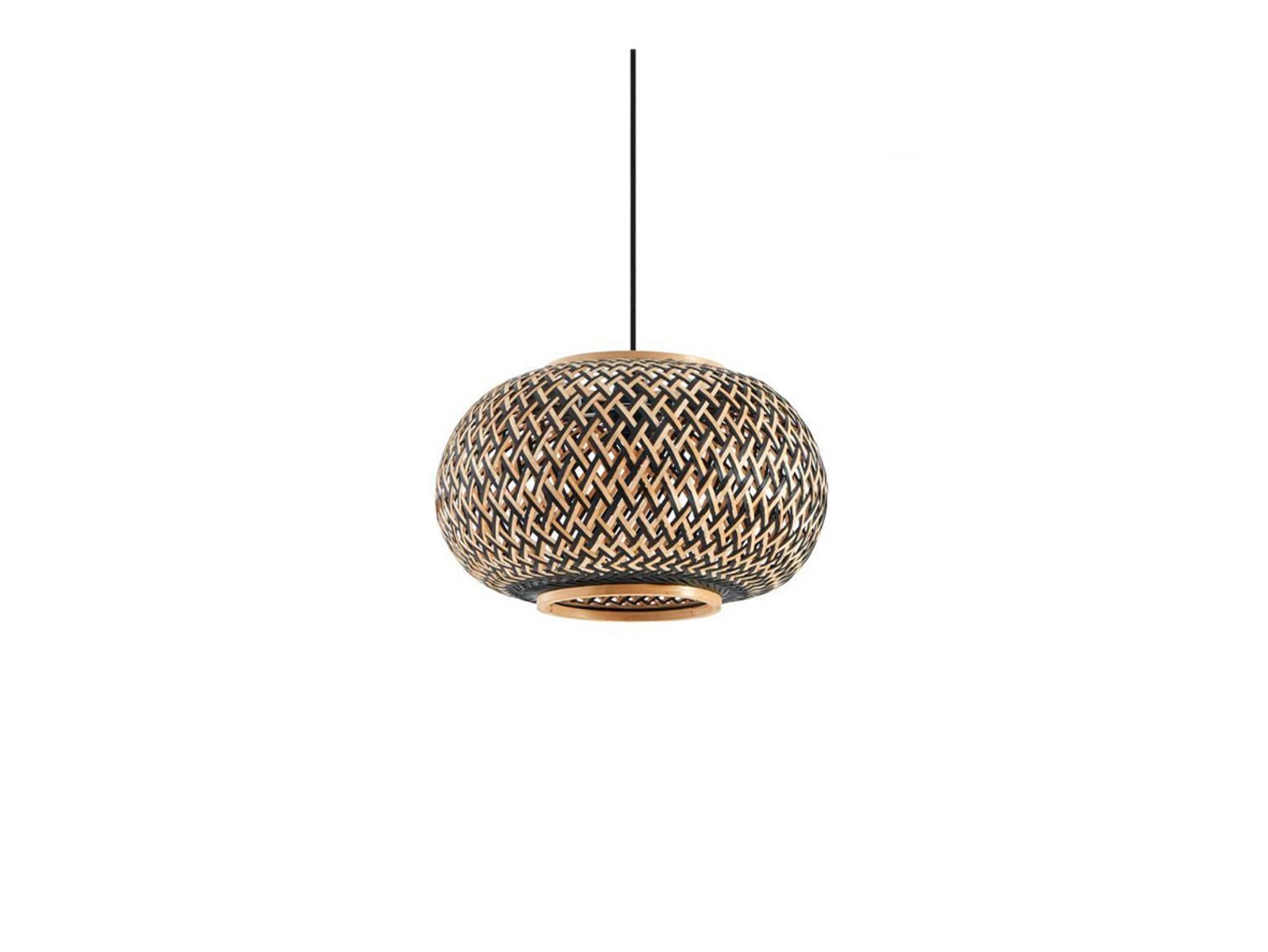 Nerys Lustră Pendul Black/Wood - Lindby