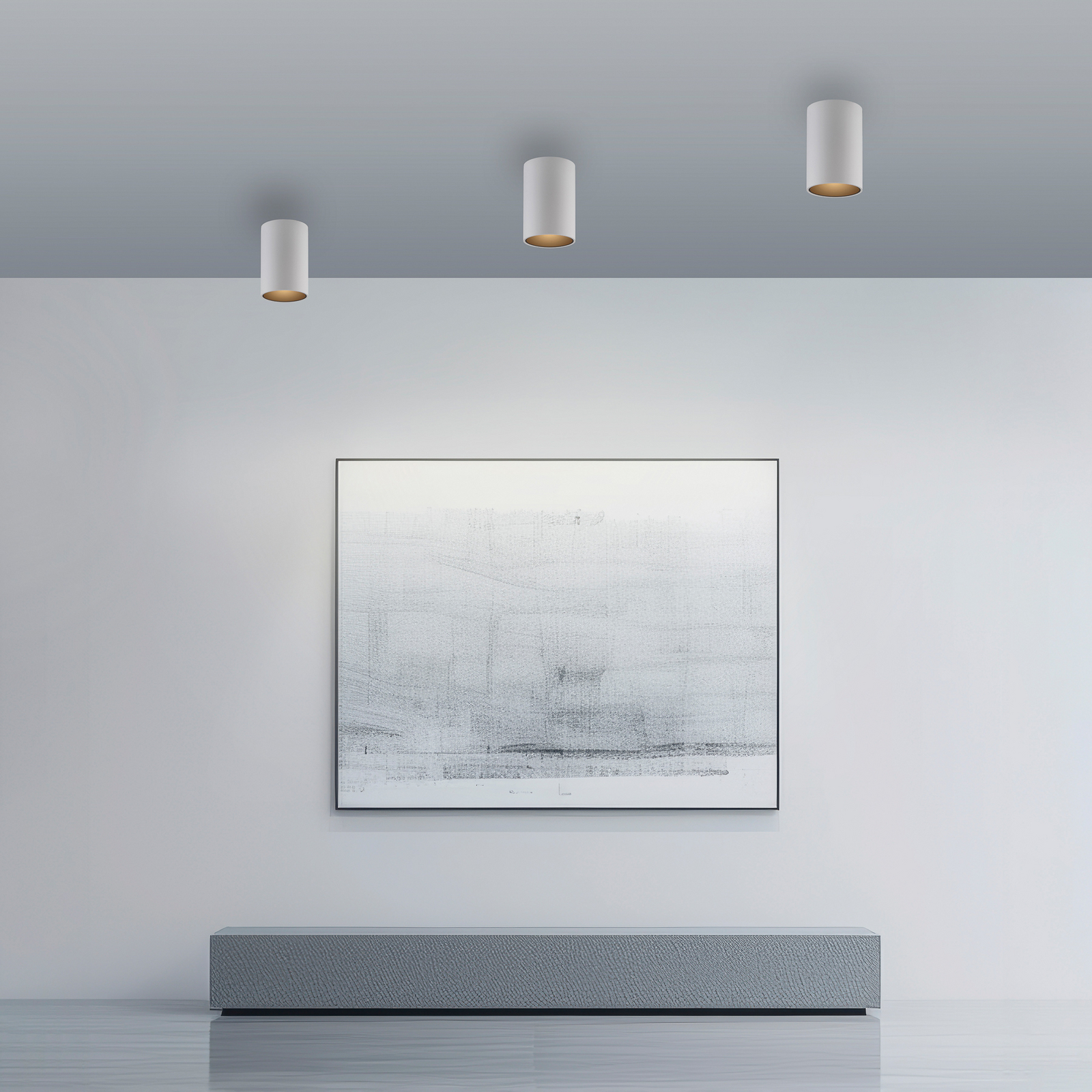 PURE LED лампа за баня Point, бяла, Ø 6 cm, метал, IP44