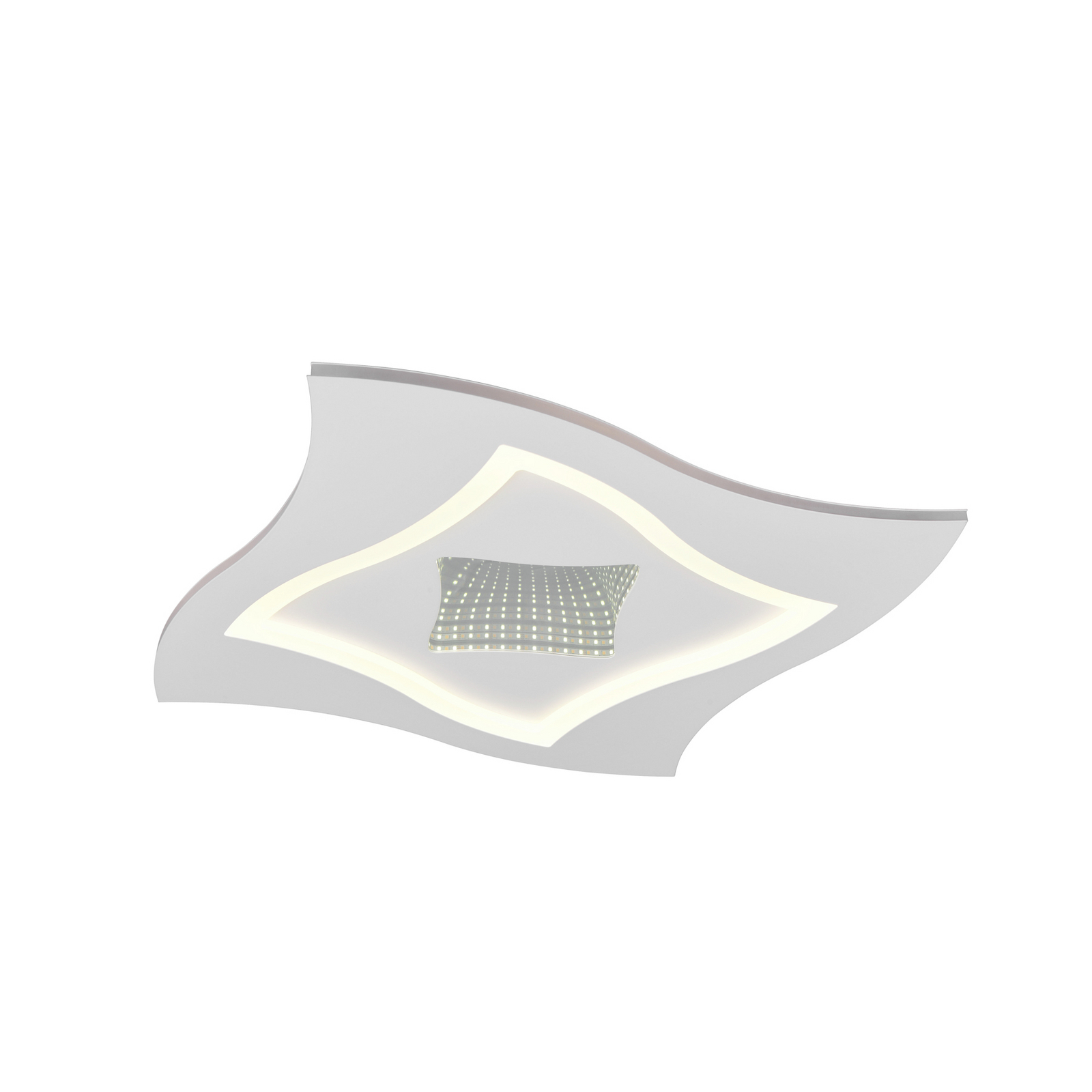 LED-taklampa Klint, längd 50 cm, matt vit, metall RGBW LED-taklampa Klint, längd 50 cm, matt vit, metall RGBW