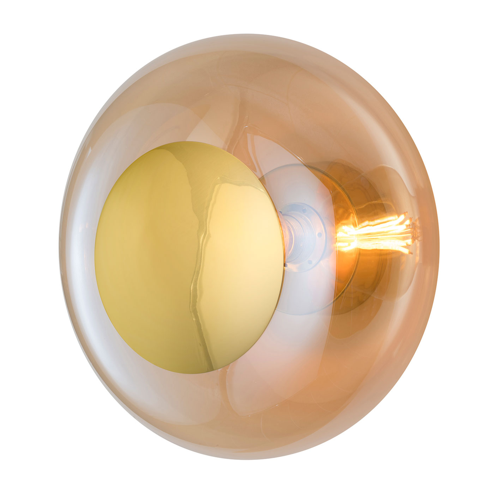 EBB & FLOW Horizon Wandleuchte gold Fassung