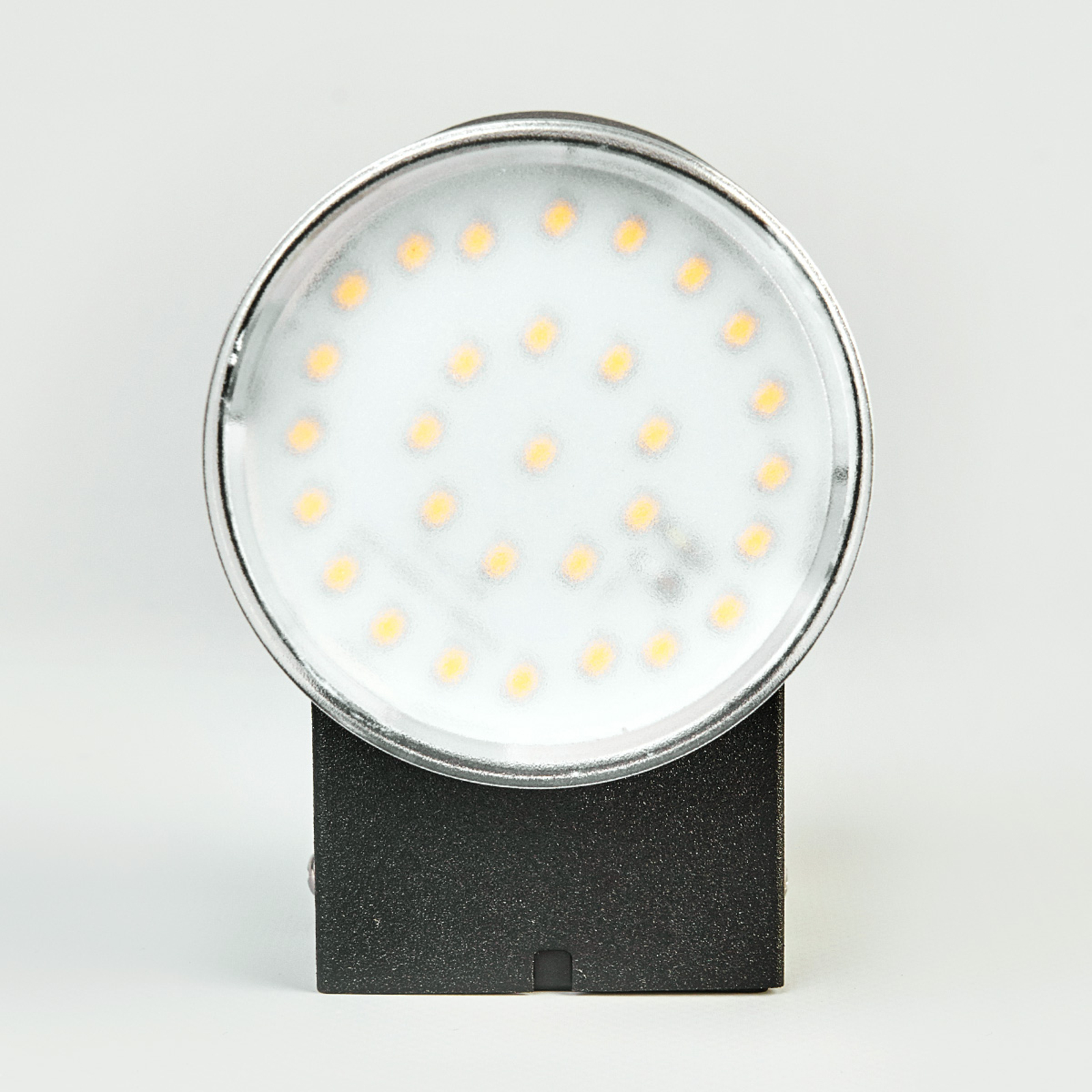Eenvoudige LED-buitenwandlamp Morena in zwart