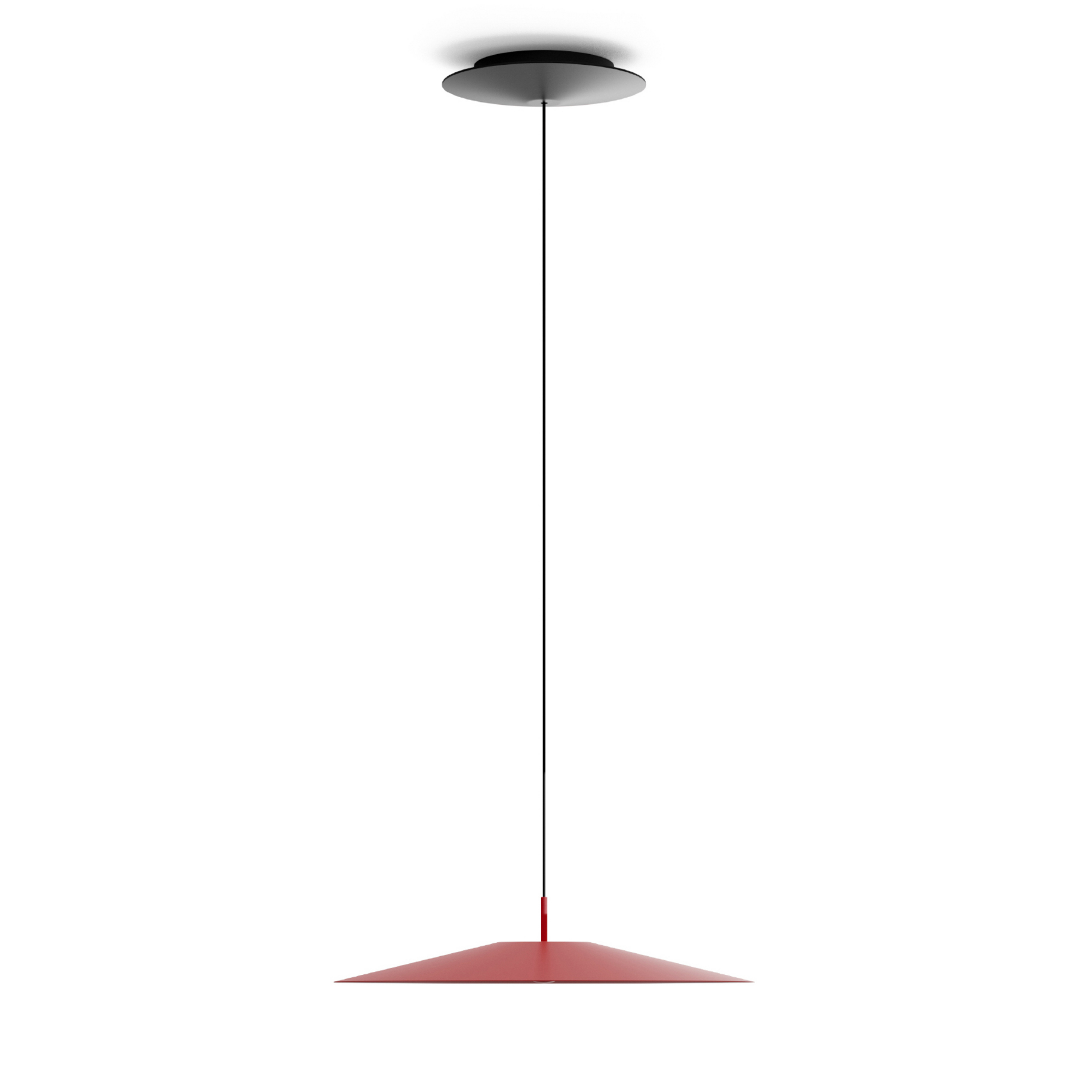 Luceplan Koinè candeeiro suspenso LED 927 Ø37cm vermelho