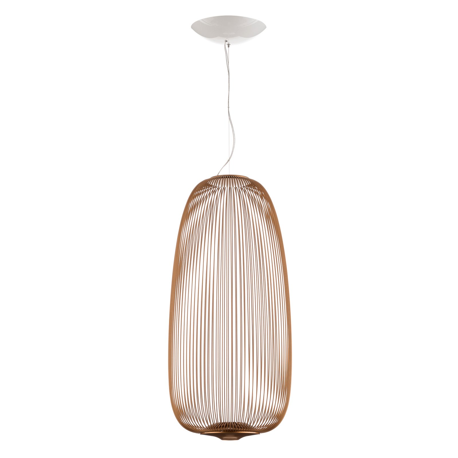 Spokes 1 LED-Pendellampe dimmbar kupfer - Foscarini