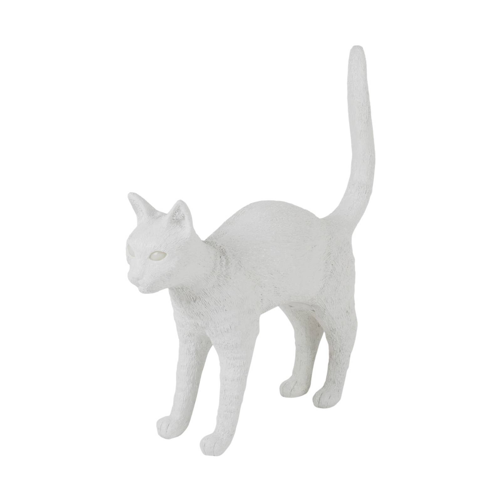 Lampe table déco LED Jobby The Cat blanche