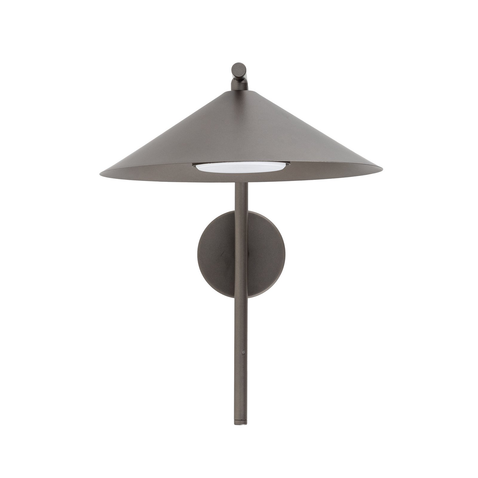 Zidna svjetiljka Lume, smeđa, metalna, visina 30,5 cm