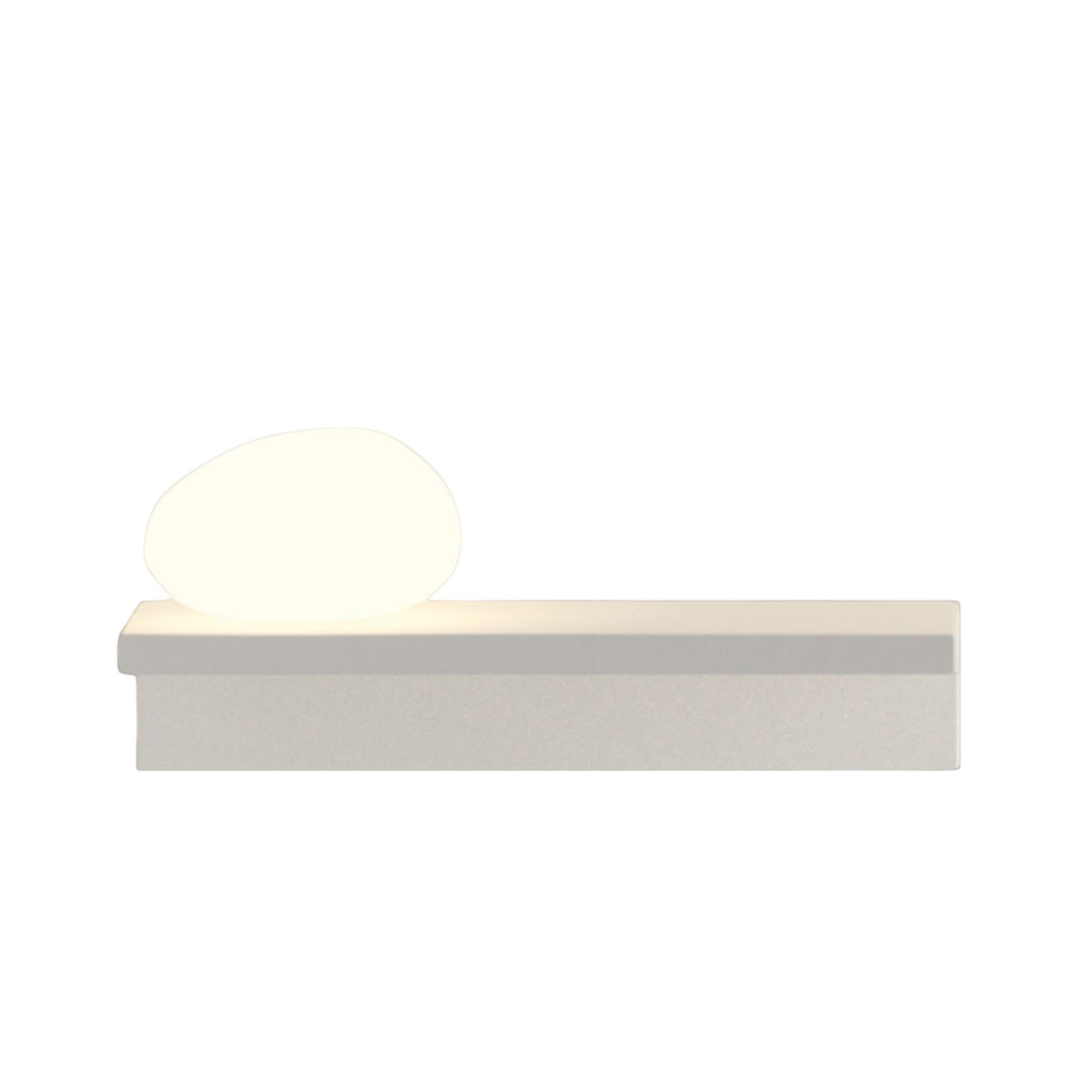 Suite LED wandlamp, steen links, wit, 14 cm - Vibia